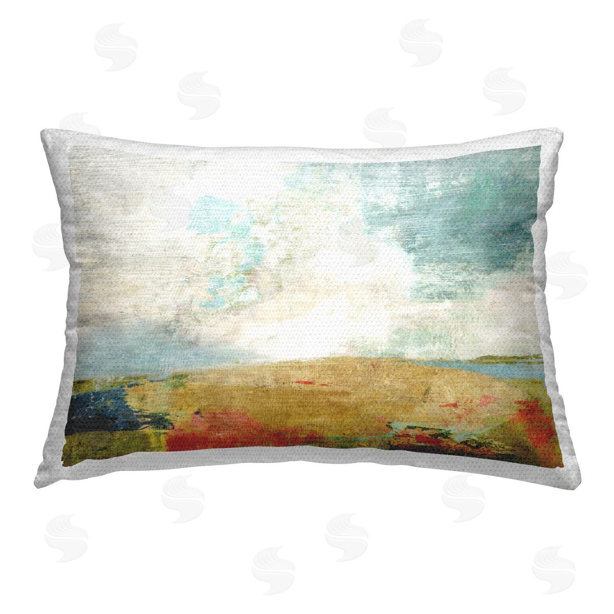 Suzanne Nicoll Weathered Landscape Abstraction Outdoor Quick-Dry Polyester Printed Throw Pillow