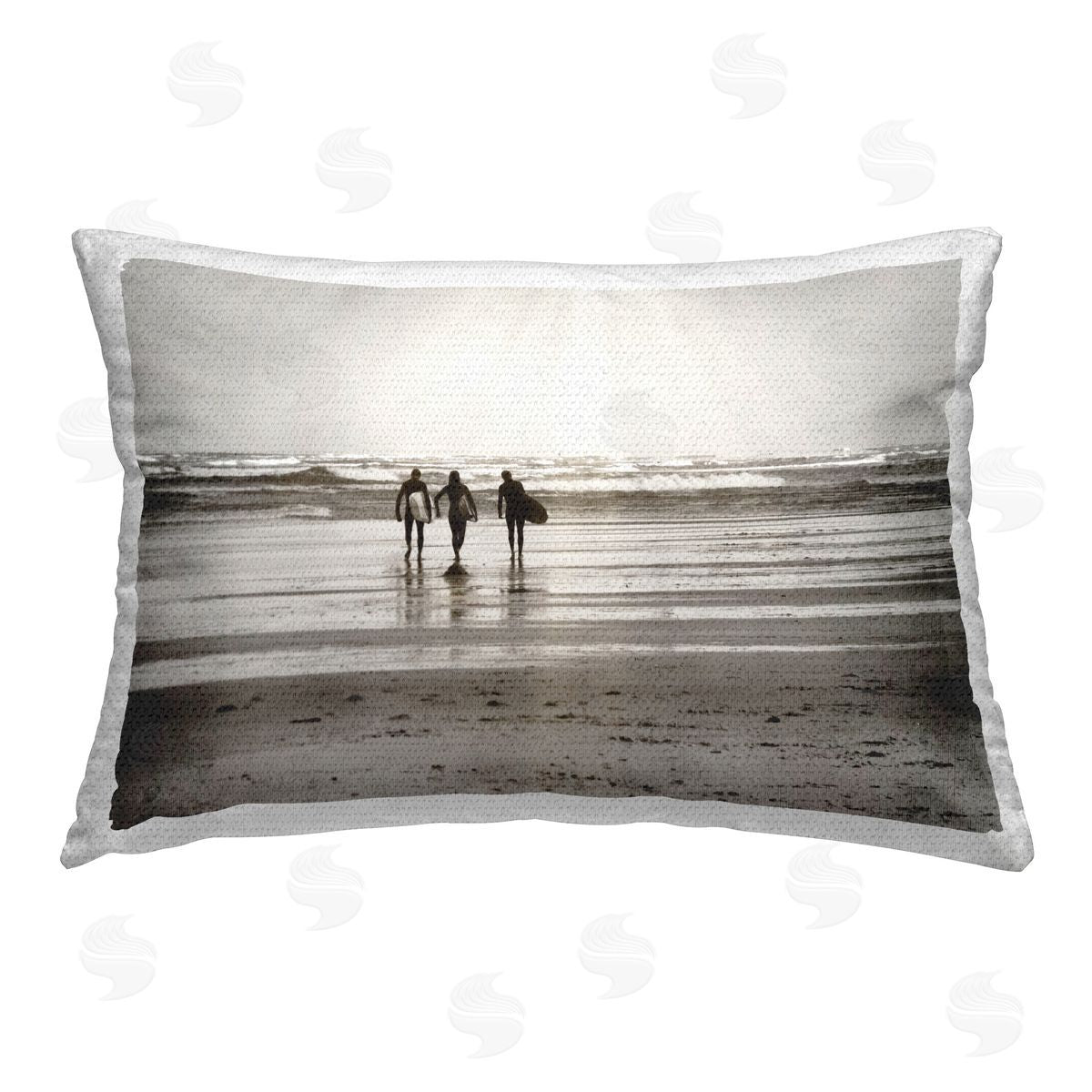 Graffitee Studios Friends with Surfboards Outdoor Quick-Dry Polyester Printed Throw Pillow