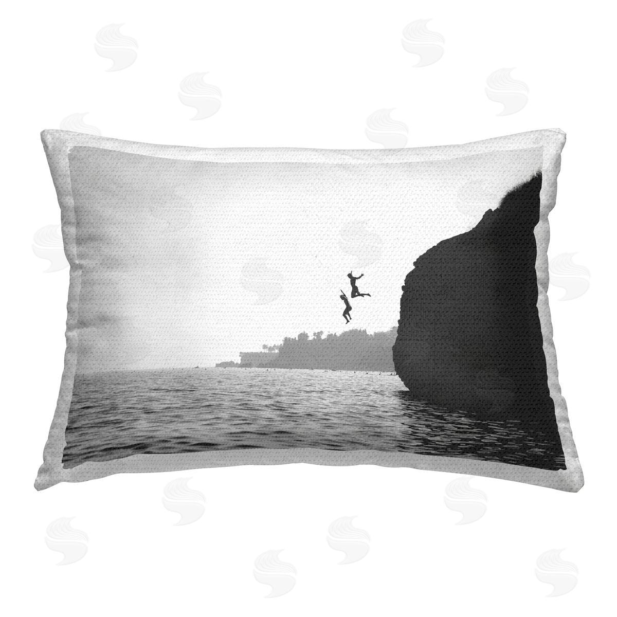 Sisi and Seb Summer Sea Diving Outdoor Quick-Dry Polyester Printed Throw Pillow