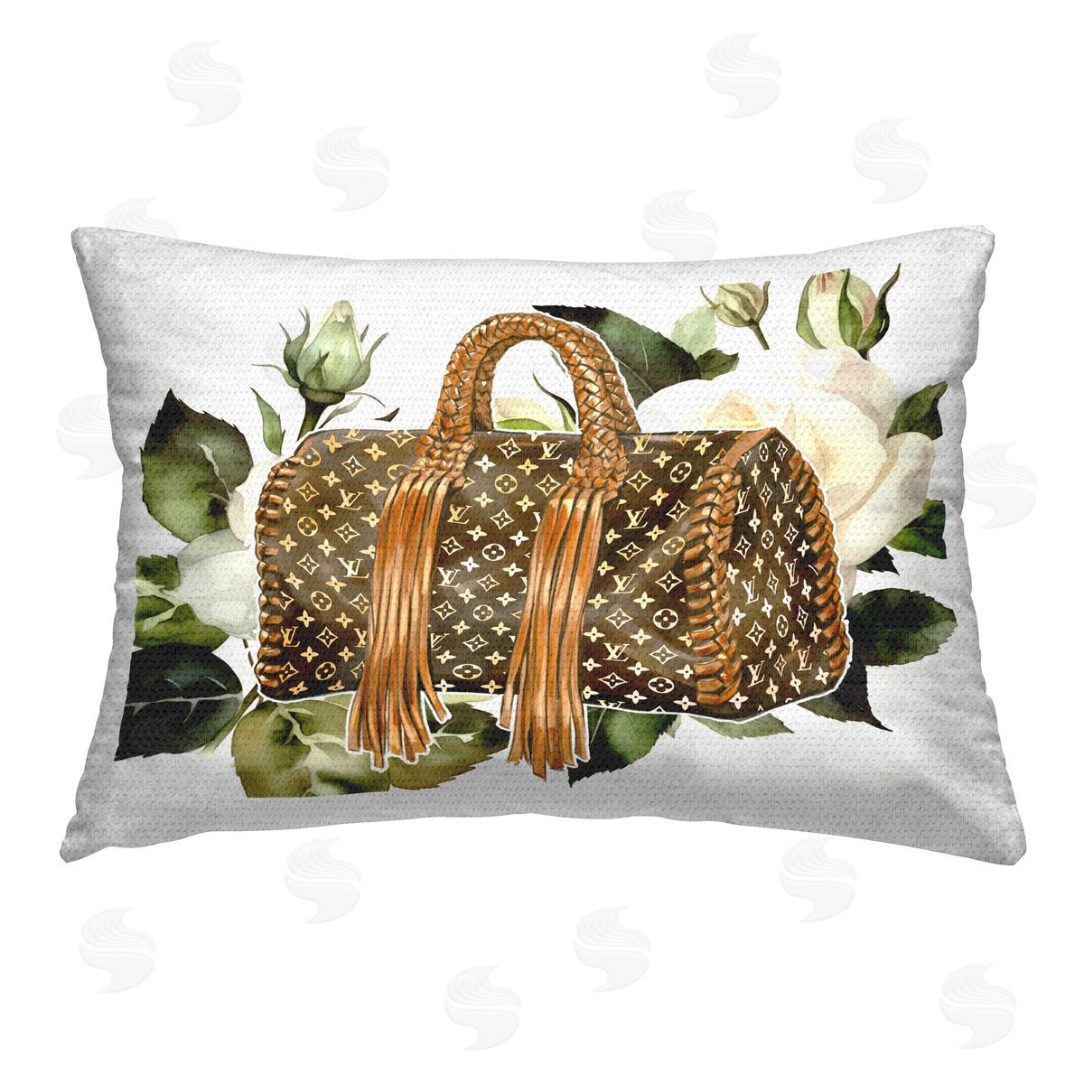 Ziwei Li Trendy Designer Bag Outdoor Quick-Dry Polyester Printed Throw Pillow