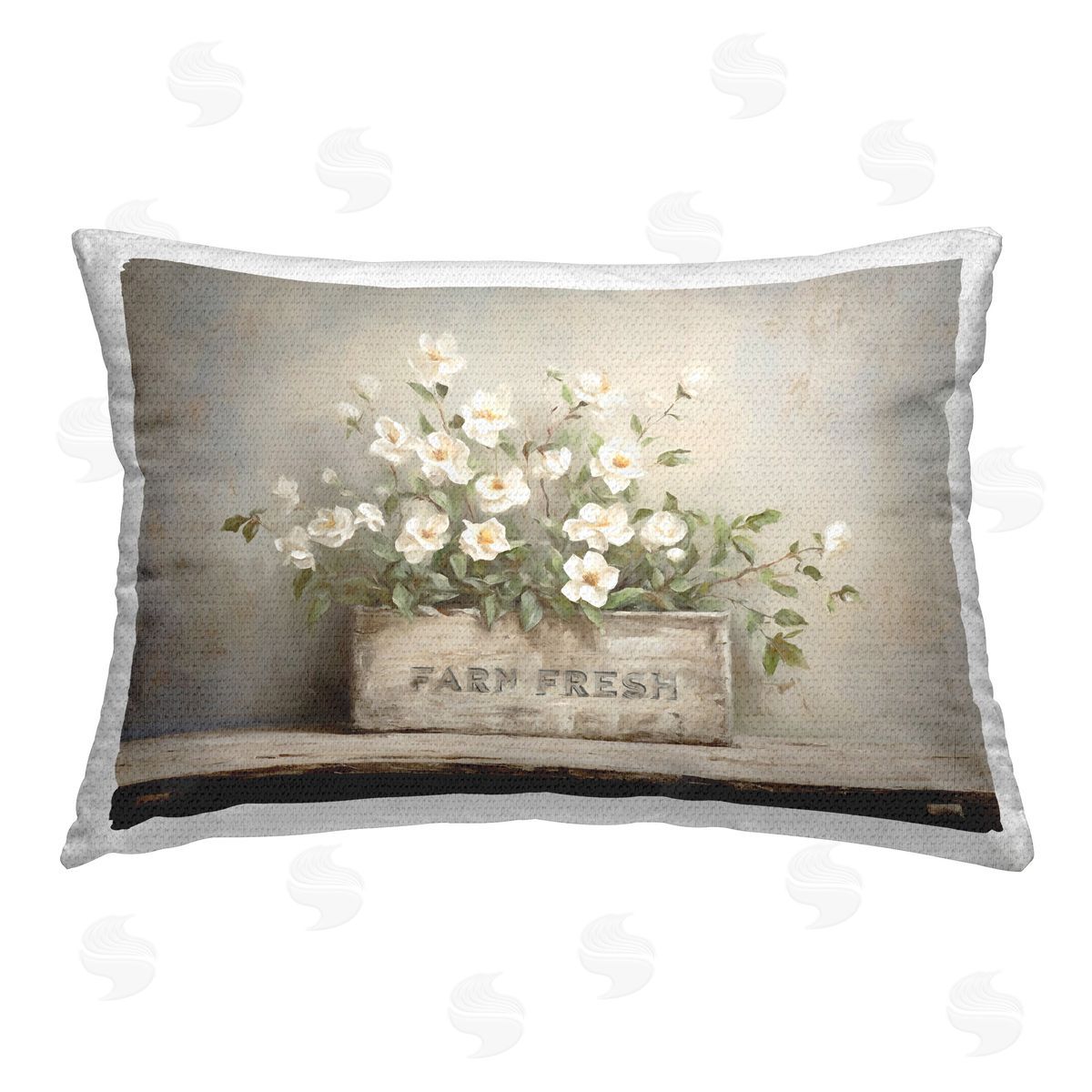 Ramona Murdock Rustic Country Planter Outdoor Quick-Dry Polyester Printed Throw Pillow