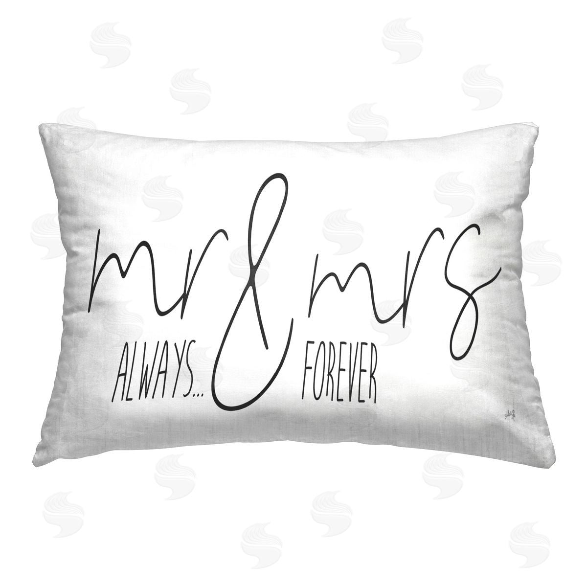 Marla Rae Romantic Always & Forever Printed Plush Polyester Throw Pillow