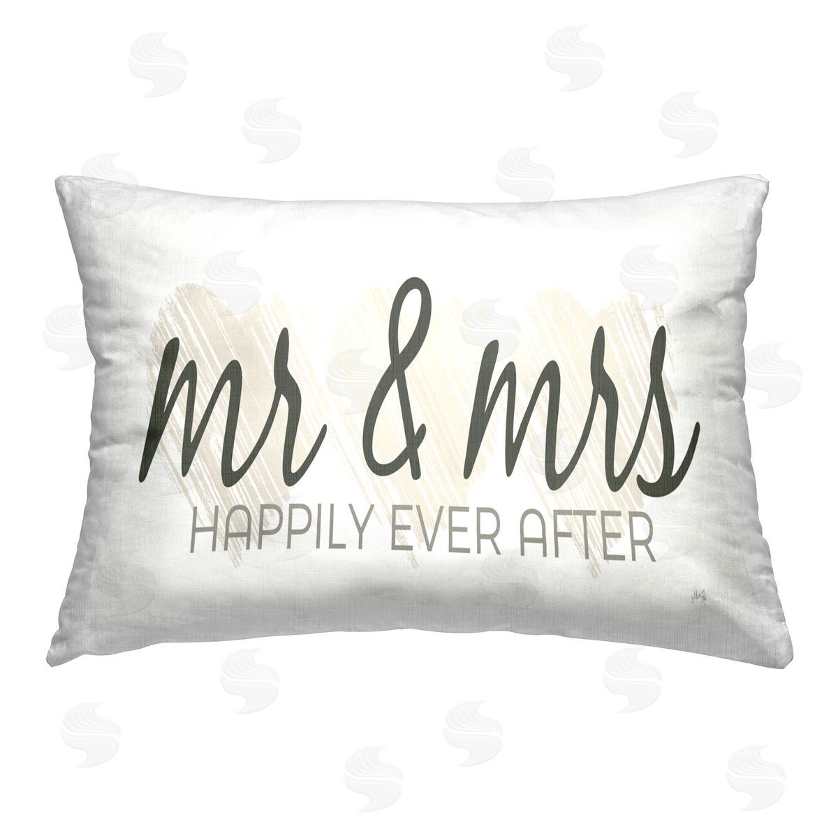 Marla Rae Happily Ever After Marriage Printed Plush Polyester Throw Pillow