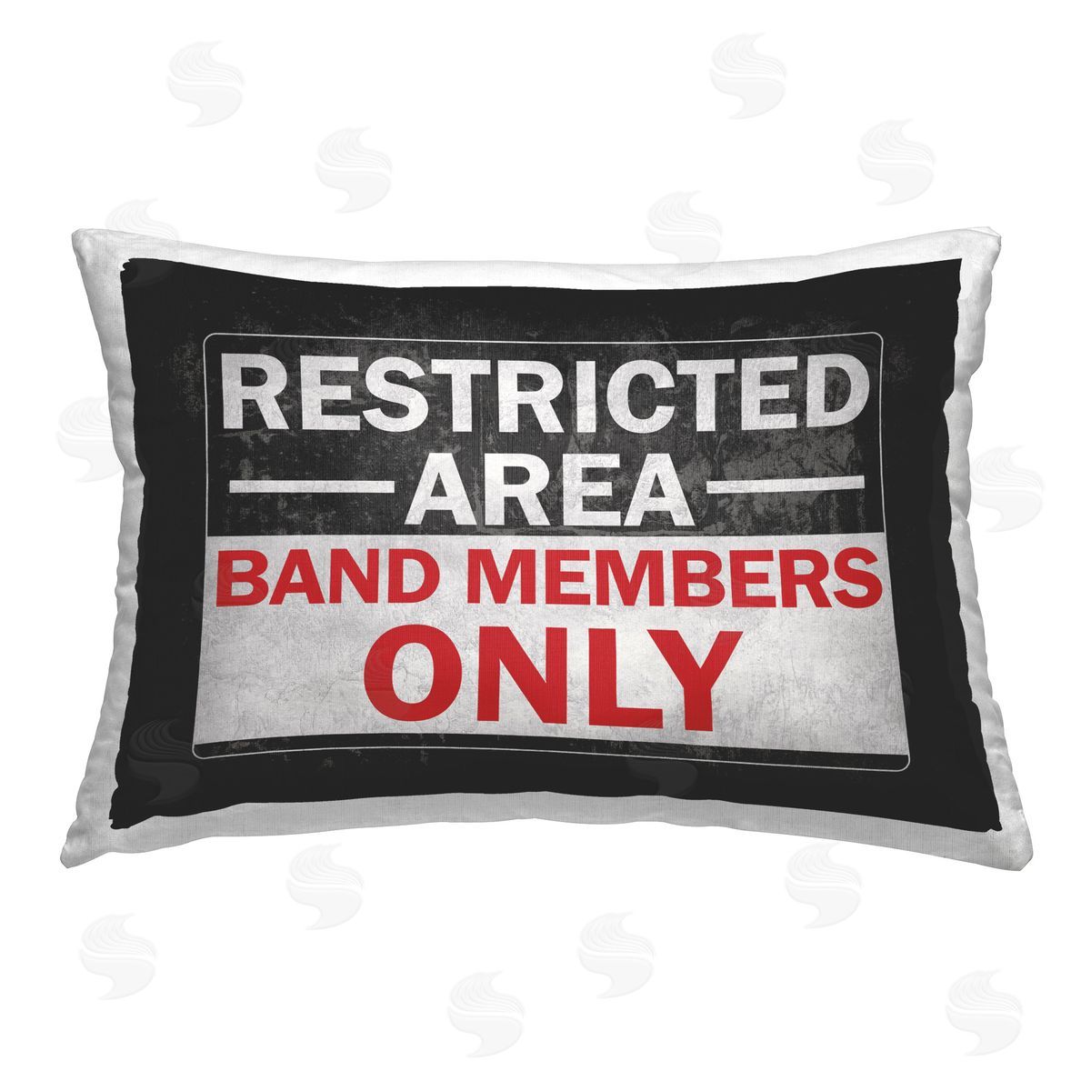 Masey St. Studios Vintage Band Members Printed Plush Polyester Throw Pillow