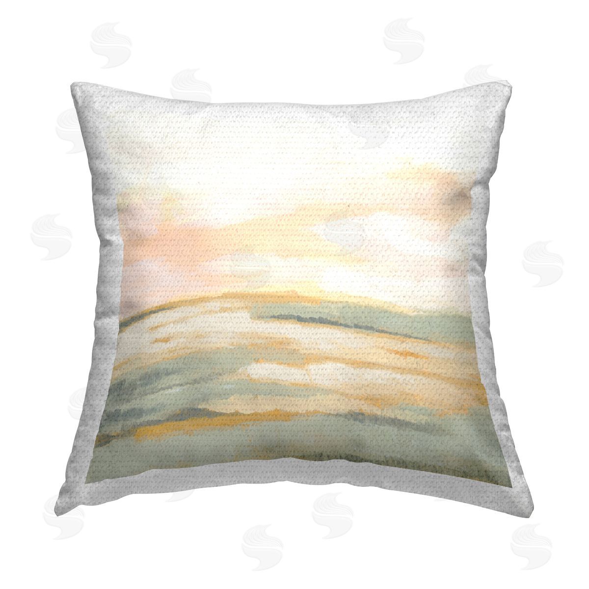 June Erica Vess Graceful Soft Landscape Outdoor Quick-Dry Polyester Printed Throw Pillow