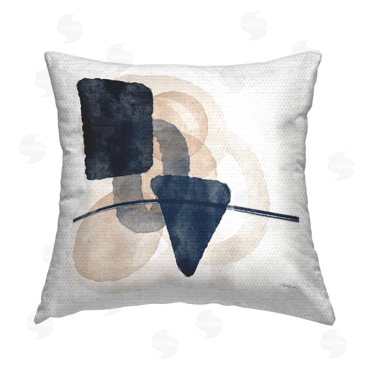 Amber Sterling Various Shapes Layered Outdoor Quick-Dry Polyester Printed Throw Pillow