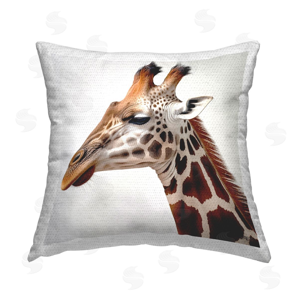 RB Simple Giraffe Portrait Outdoor Quick-Dry Polyester Printed Throw Pillow