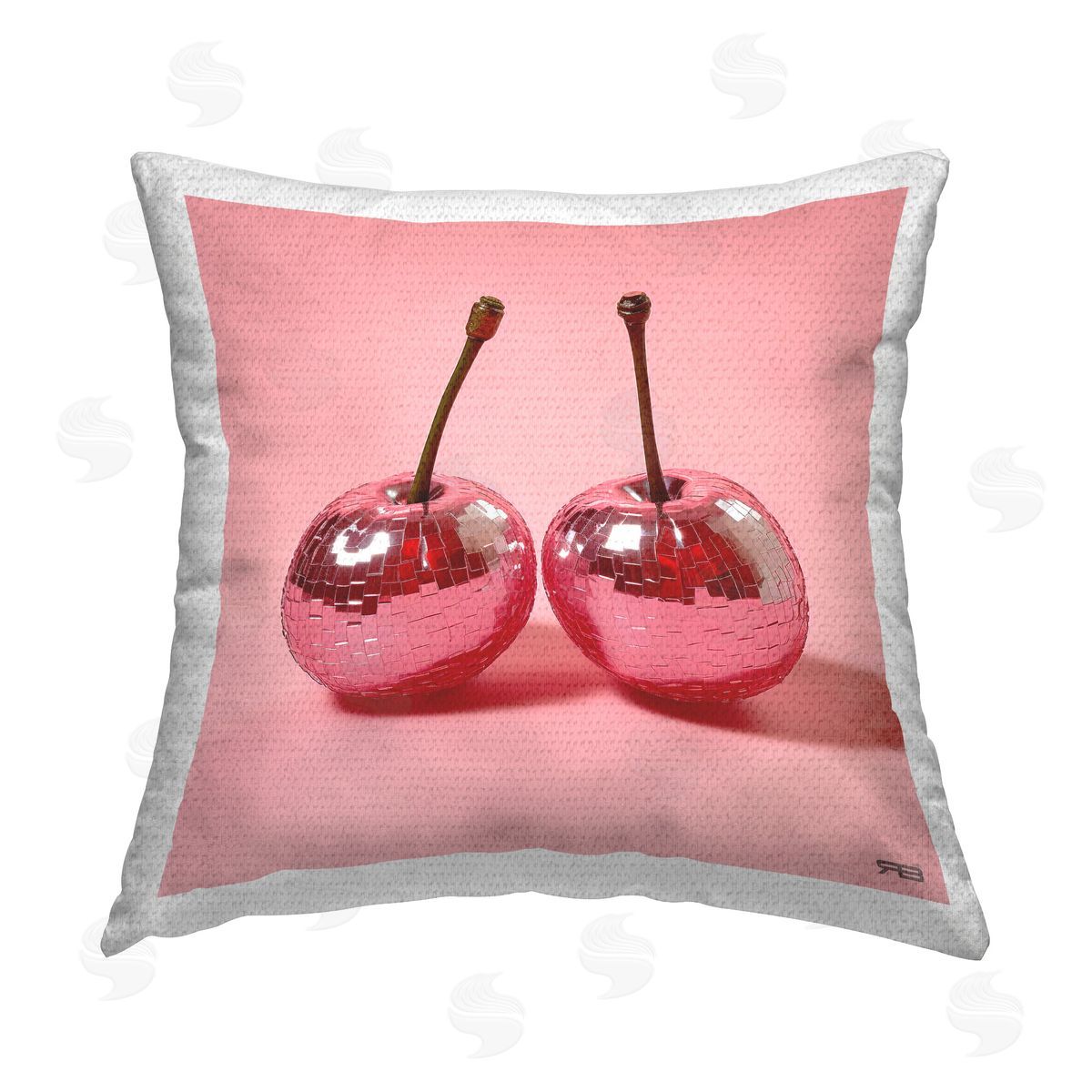 RB Reflective Cherry Fruits Outdoor Quick-Dry Polyester Printed Throw Pillow