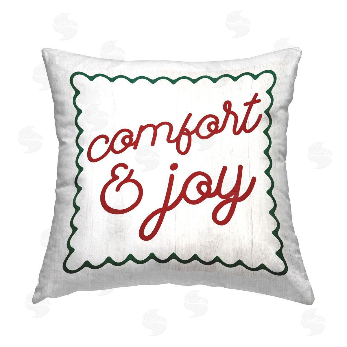Stupell Studio Seasonal Comfort & Joy Printed Plush Polyester Throw Pillow