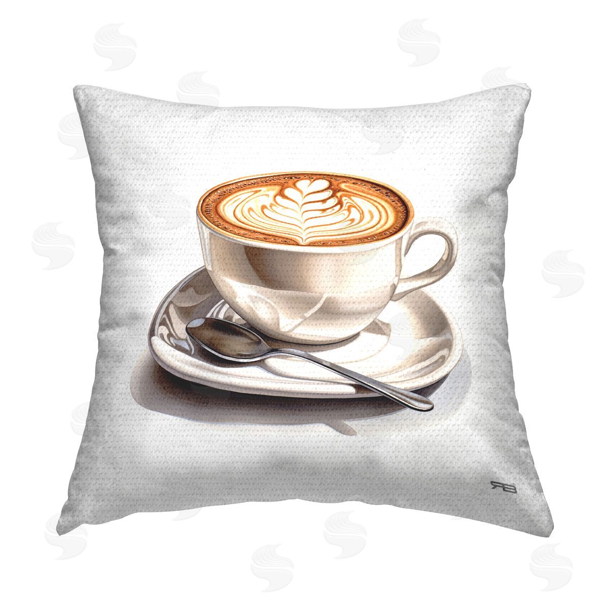 RB Rich Latte Mug Outdoor Quick-Dry Polyester Printed Throw Pillow