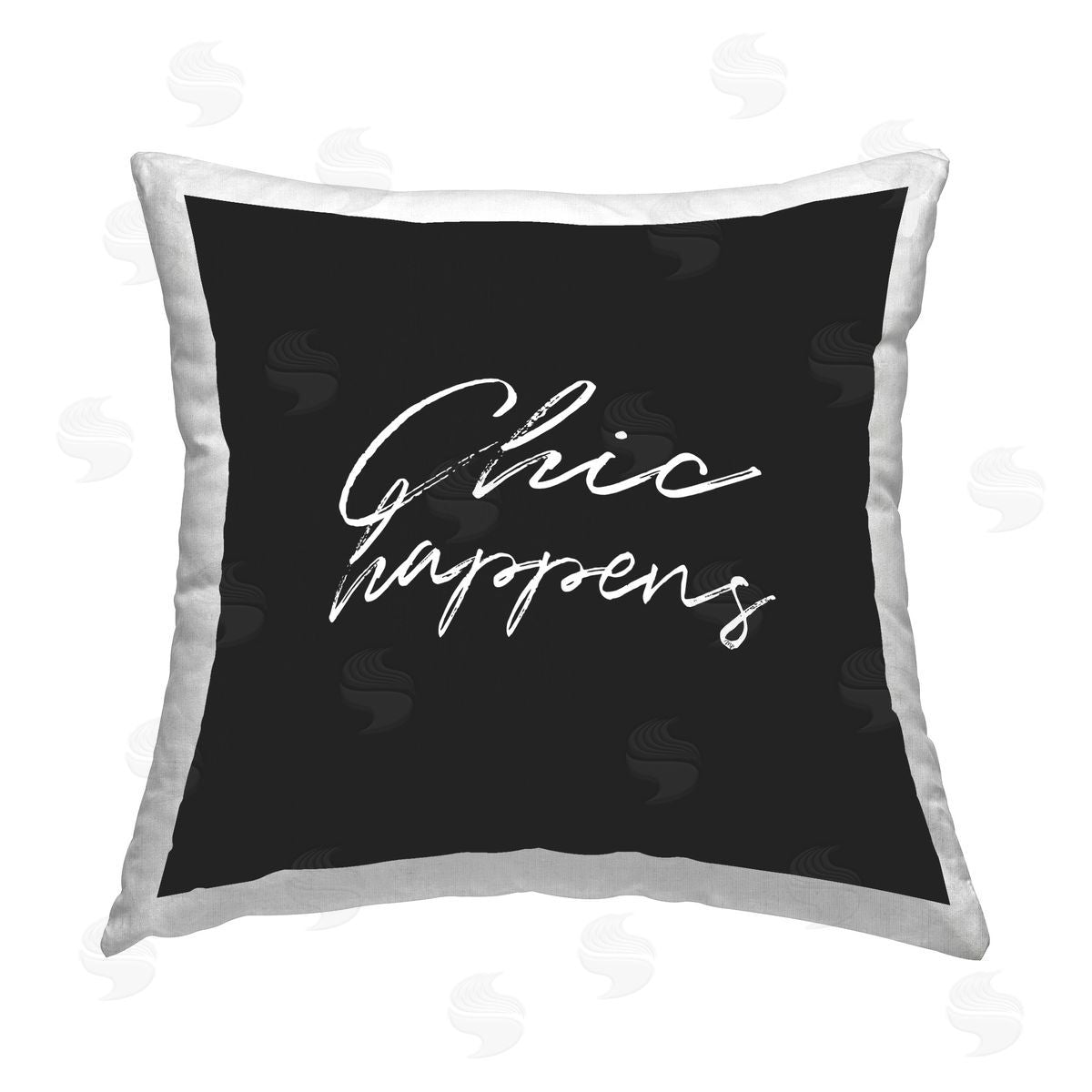 Martina Pavlova Sassy Chic Happens Printed Plush Polyester Throw Pillow