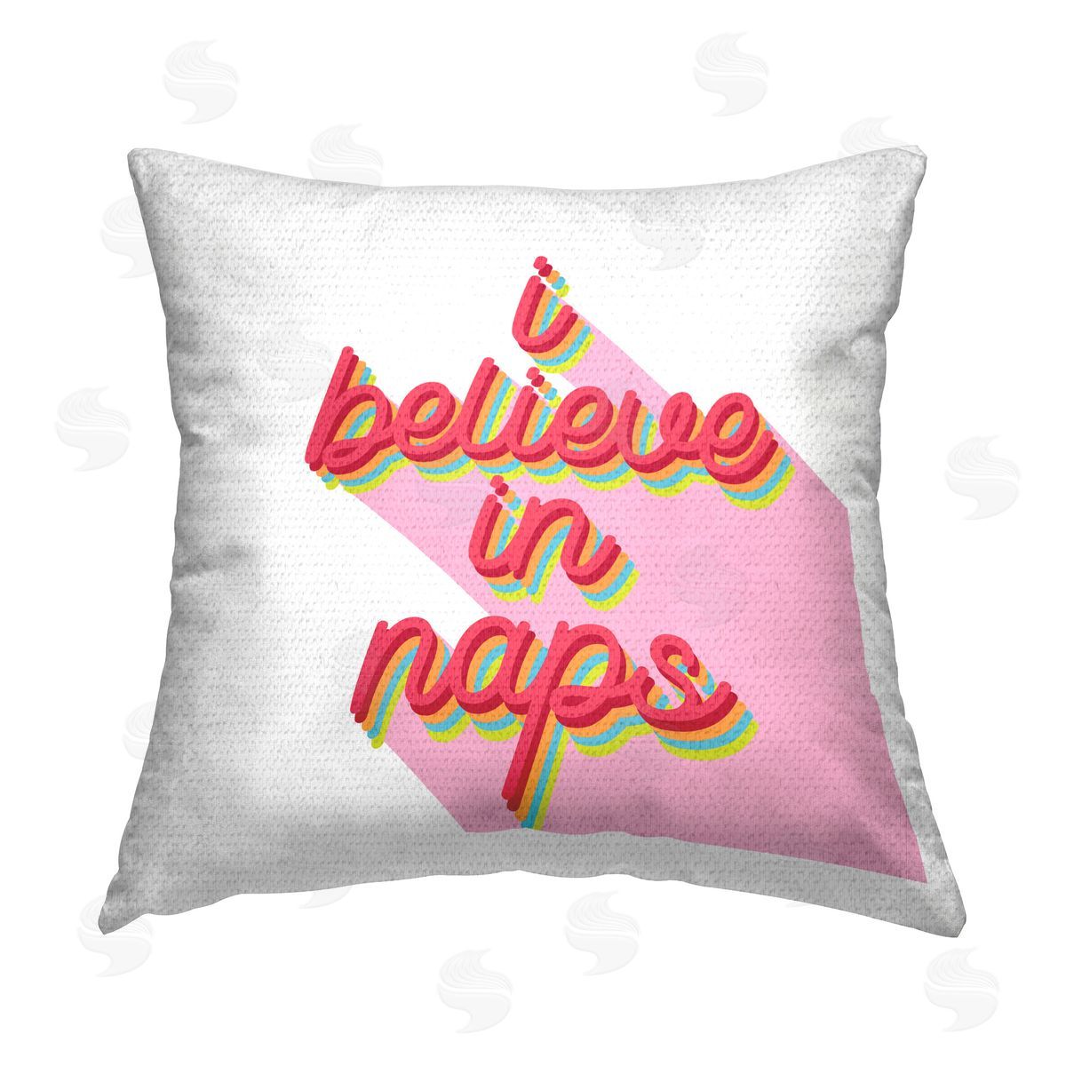 Stupell Studio Bold Believe in Naps Outdoor Quick-Dry Polyester Printed Throw Pillow