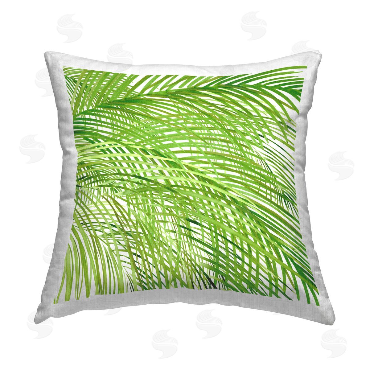 Sherri Buck Baldwin Botanical Palms Pattern Printed Plush Polyester Throw Pillow