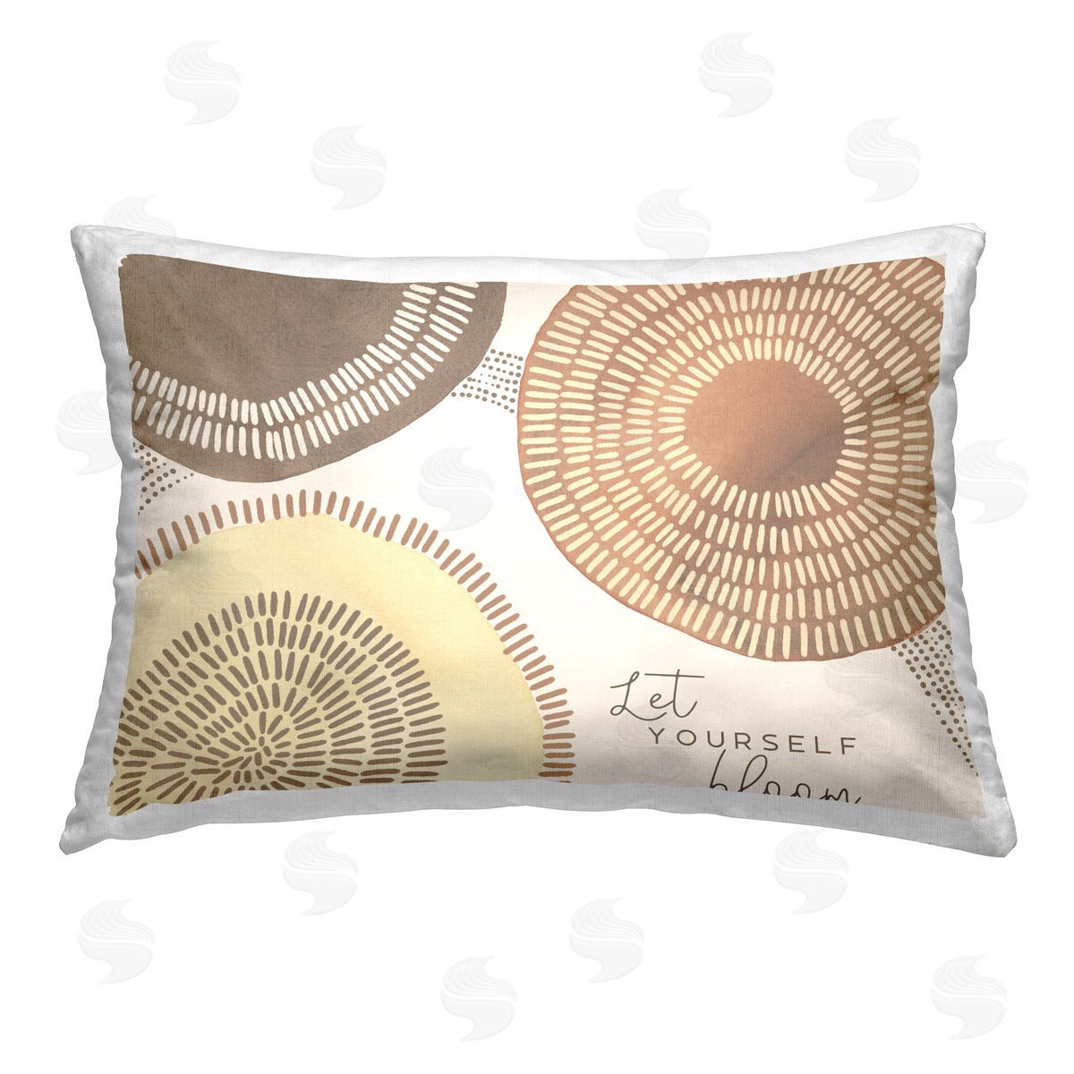 Jetty Home LLC Let Yourself Bloom Boho Printed Plush Polyester Throw Pillow