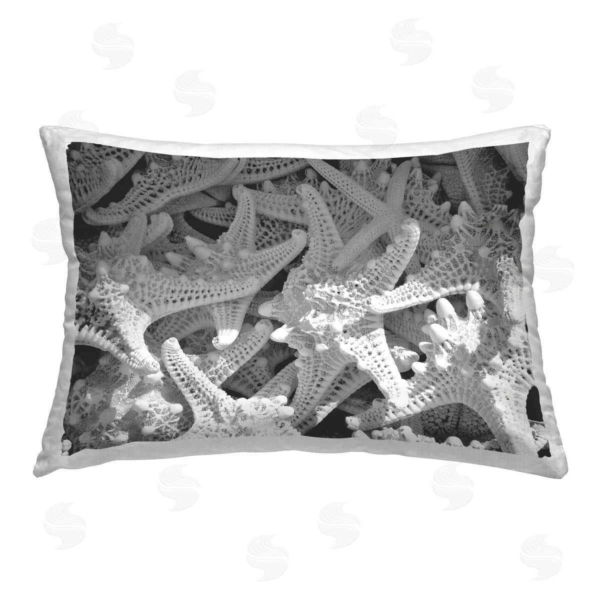 Jairo Rodriguez Nautical Starfish Pile Printed Plush Polyester Throw Pillow