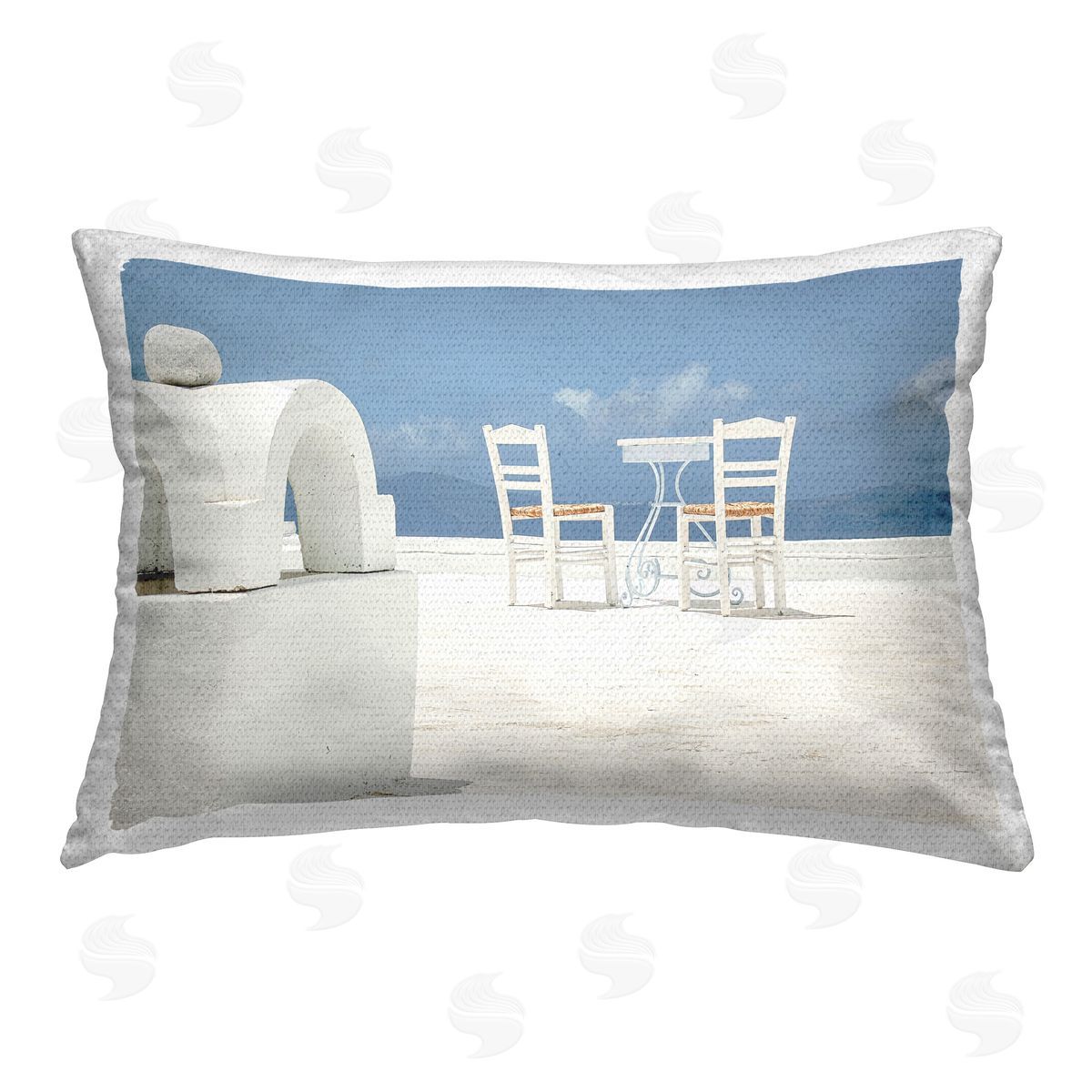 Erin Marie Overlooking Sky Scenery Outdoor Quick-Dry Polyester Printed Throw Pillow