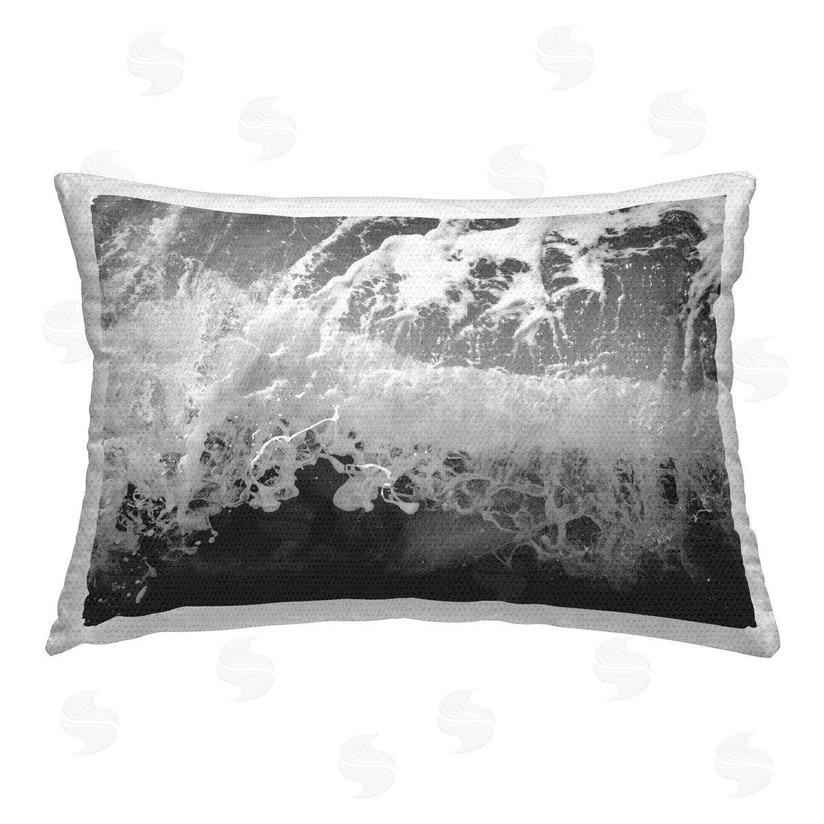 Nathan Larson Pacific Ocean Splash Outdoor Quick-Dry Polyester Printed Throw Pillow