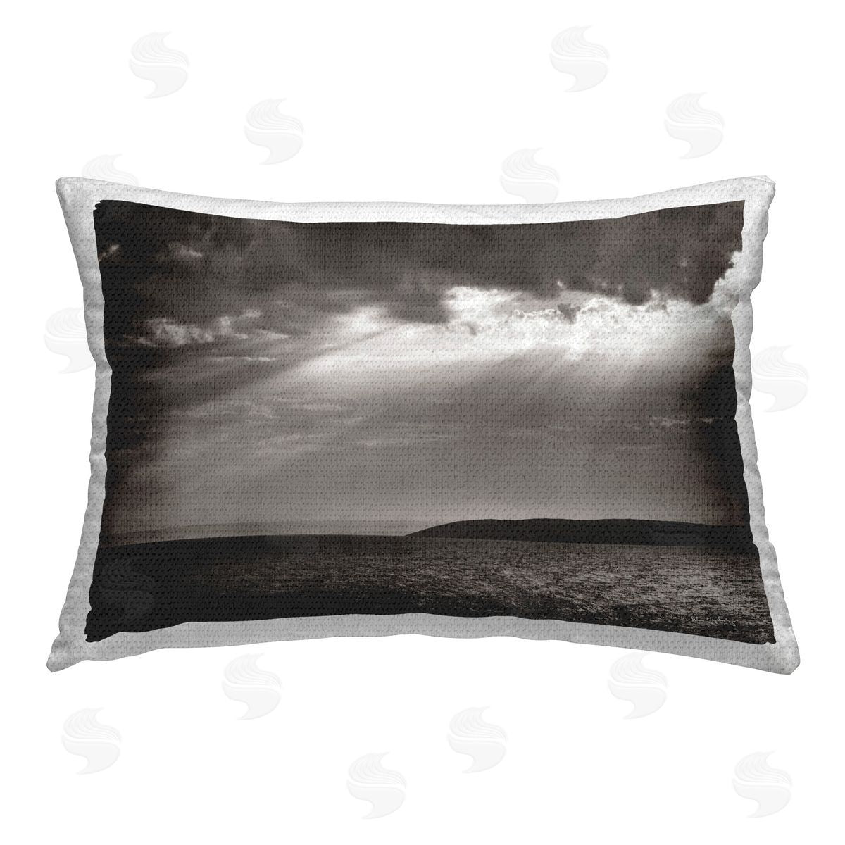 Alan Majchrowicz Portugal Sea Cove Outdoor Quick-Dry Polyester Printed Throw Pillow