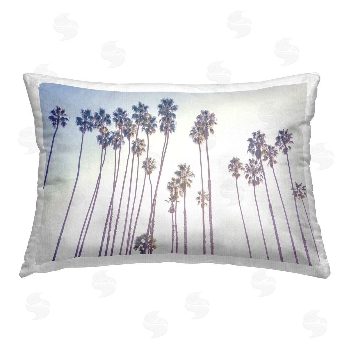 Elena Chukhlebova Looming Tropical Palms Printed Plush Polyester Throw Pillow