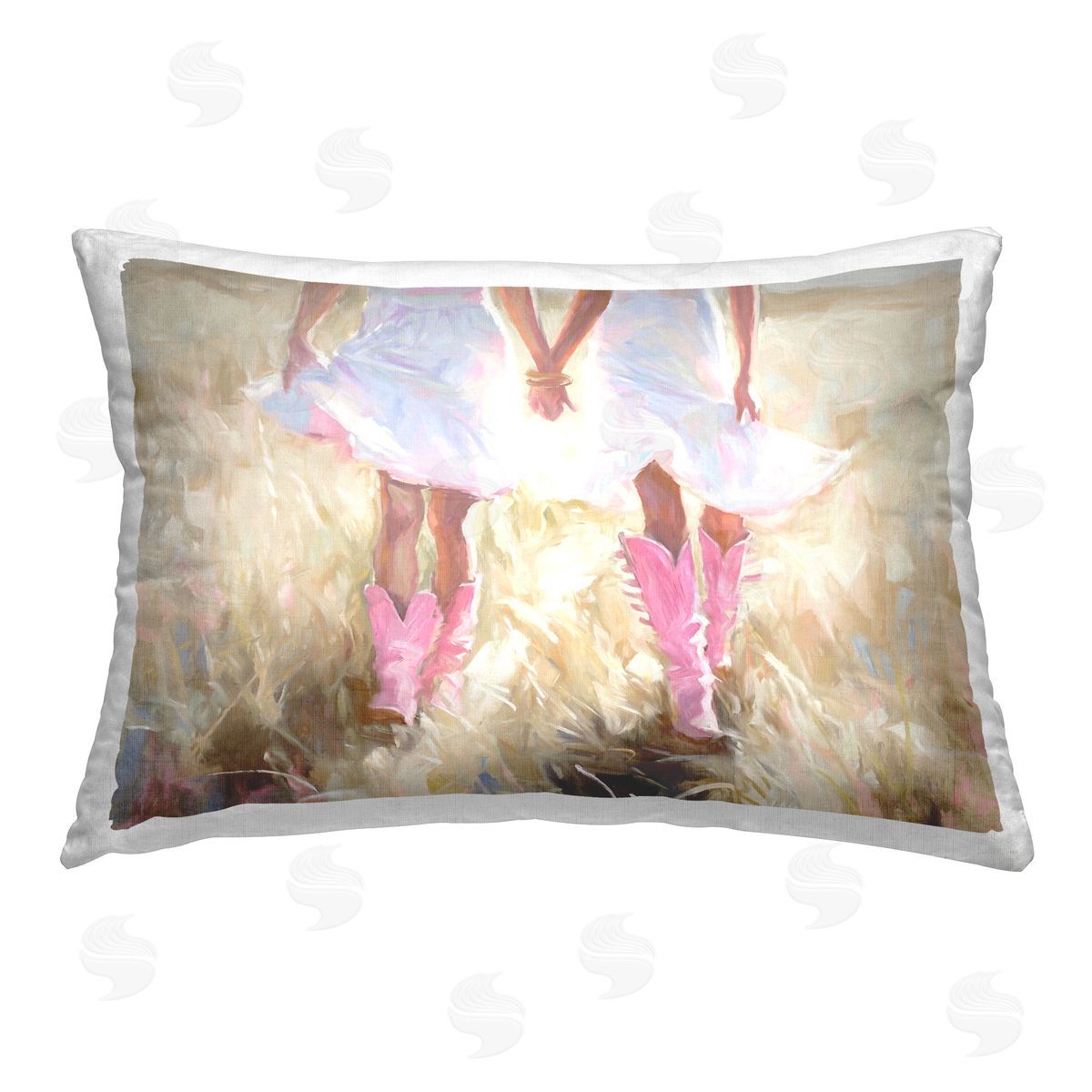 Ramona Murdock Cowgirl Best Friends Printed Plush Polyester Throw Pillow