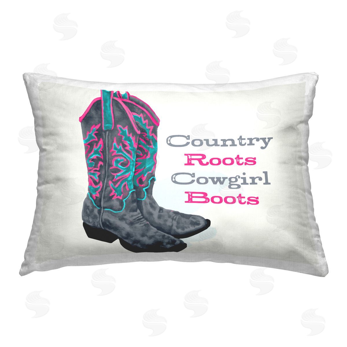 Lucca Sheppard Country Roots Phrase Printed Plush Polyester Throw Pillow