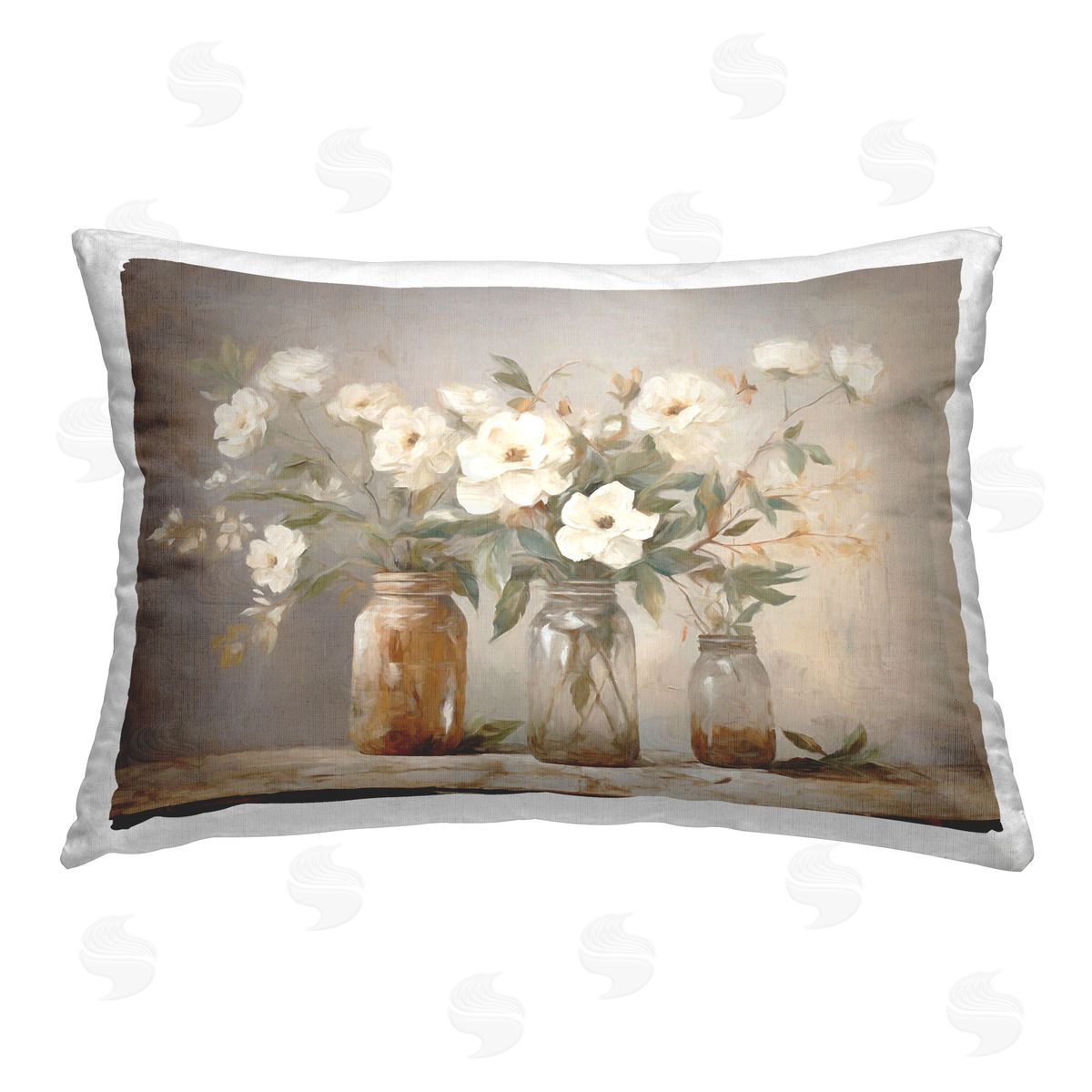 Ramona Murdock Fresh Magnolia Bouquet Printed Plush Polyester Throw Pillow