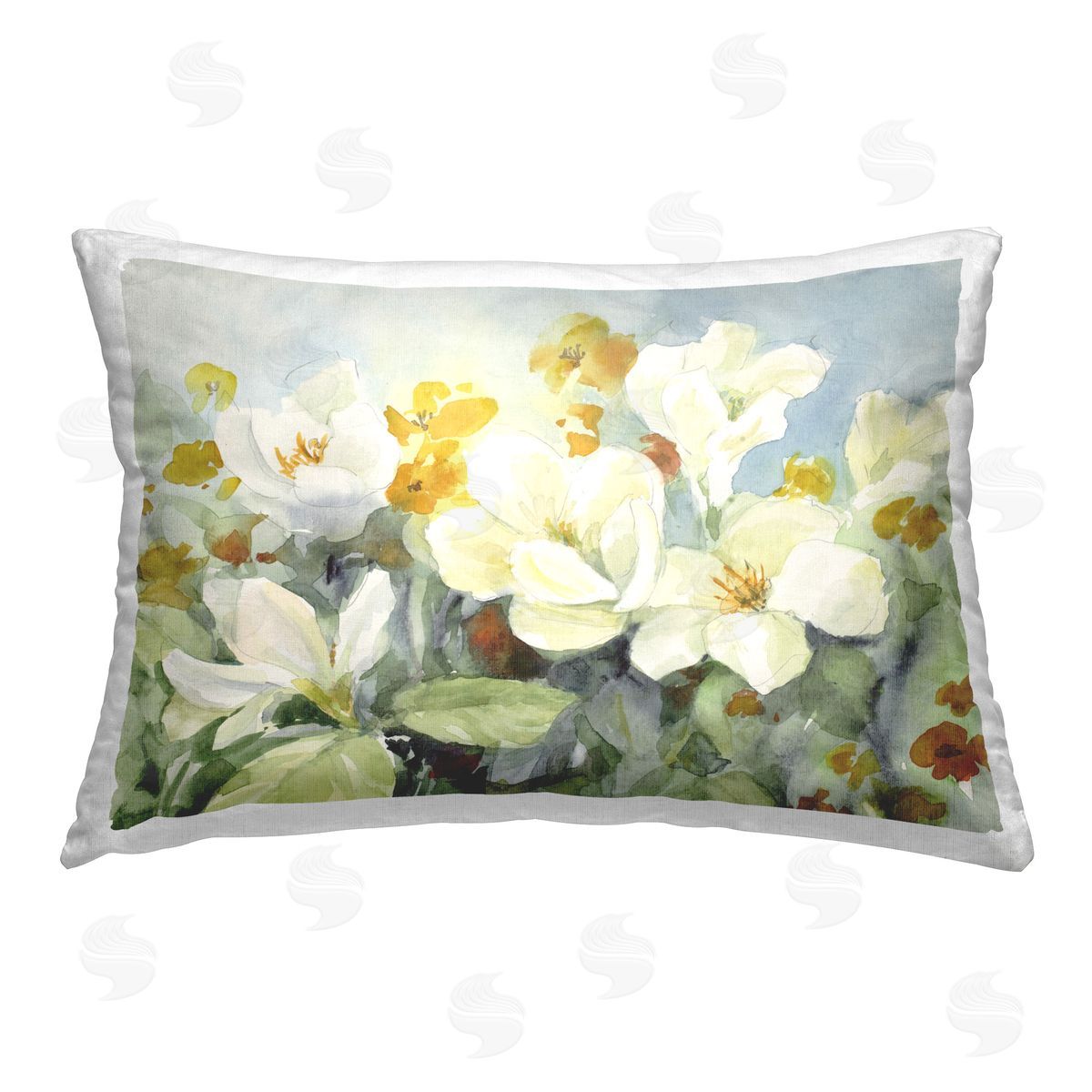 Lanie Loreth Early Spring Meadow Printed Plush Polyester Throw Pillow