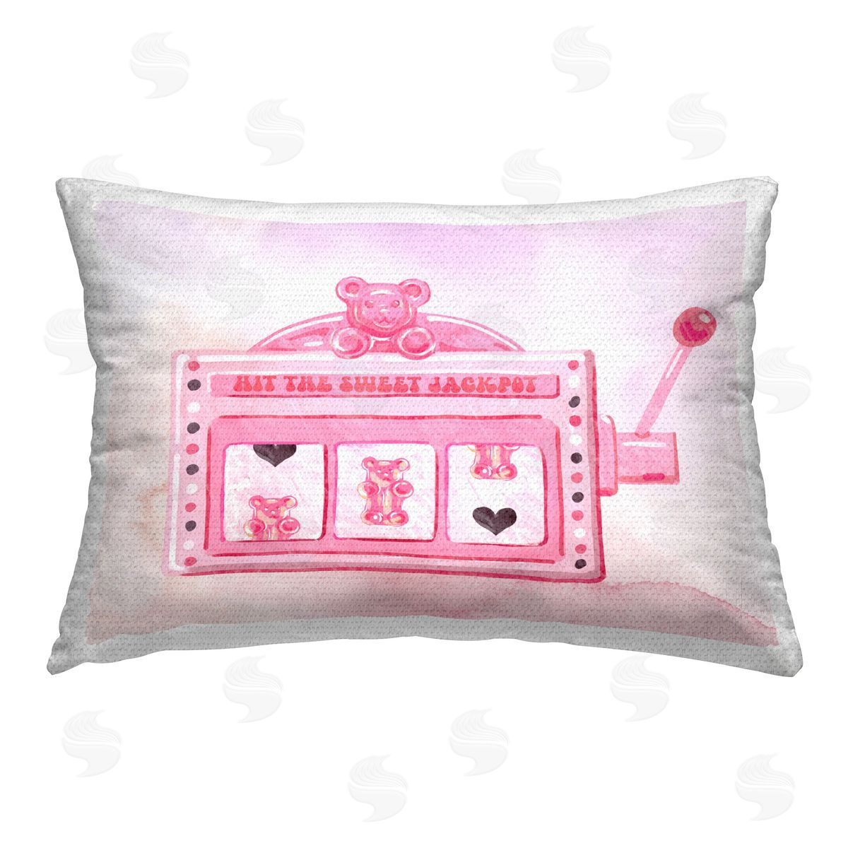 Ziwei Li Pastel Slot Machine Outdoor Quick-Dry Polyester Printed Throw Pillow
