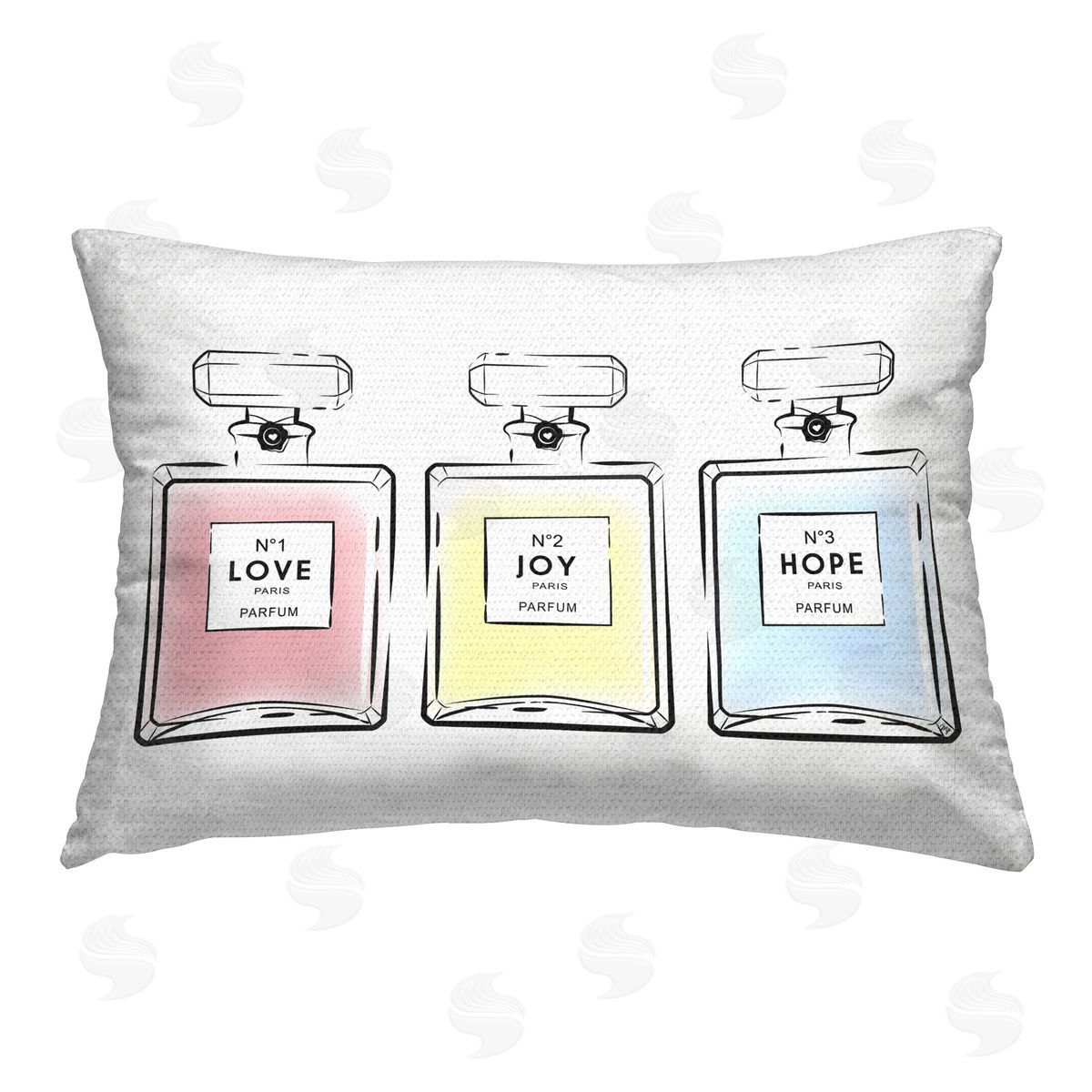 Martina Pavlova Love Hope Joy Perfumes Outdoor Quick-Dry Polyester Printed Throw Pillow