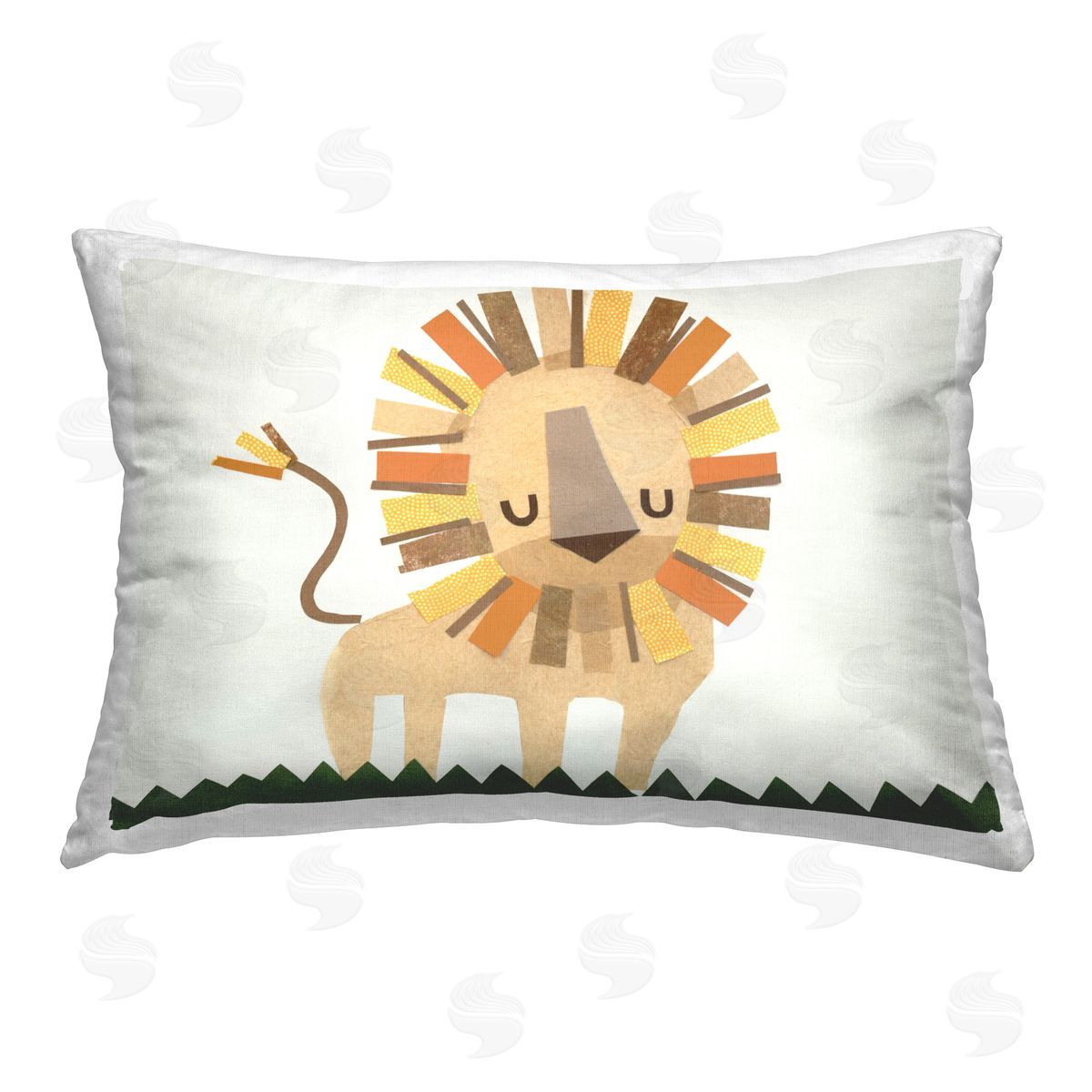 Jenny Westenhofer Cozy Corner Lion Printed Plush Polyester Throw Pillow