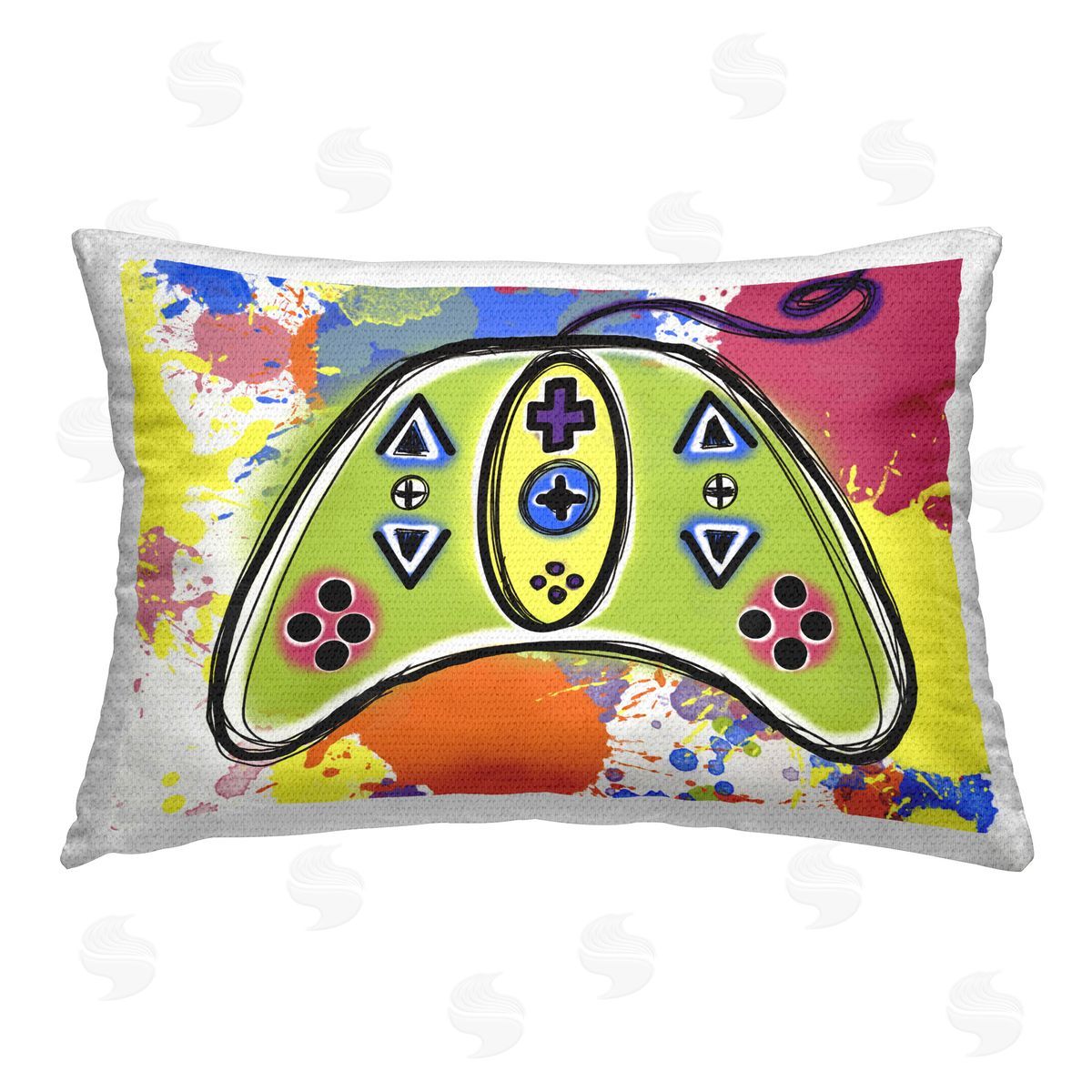 Matthew Piotrowicz Modern Pop Controller Outdoor Quick-Dry Polyester Printed Throw Pillow