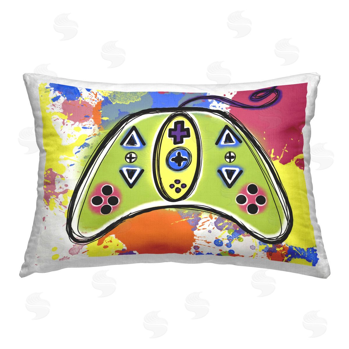 Matthew Piotrowicz Modern Pop Controller Printed Plush Polyester Throw Pillow