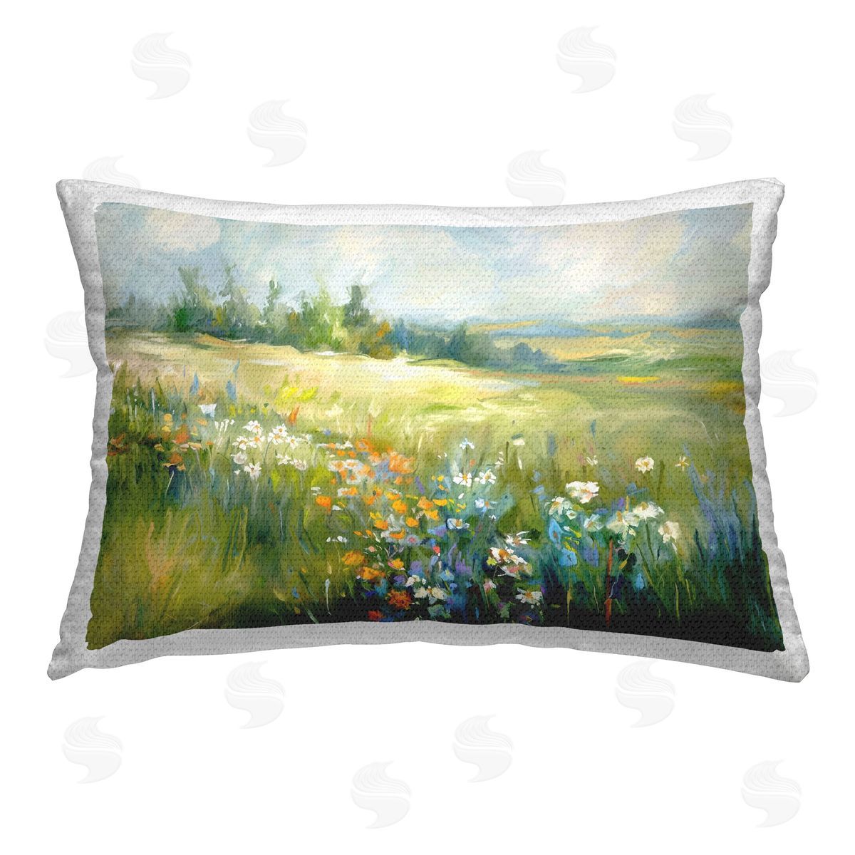 Ramona Murdock Prairie Panorama Scene Outdoor Quick-Dry Polyester Printed Throw Pillow