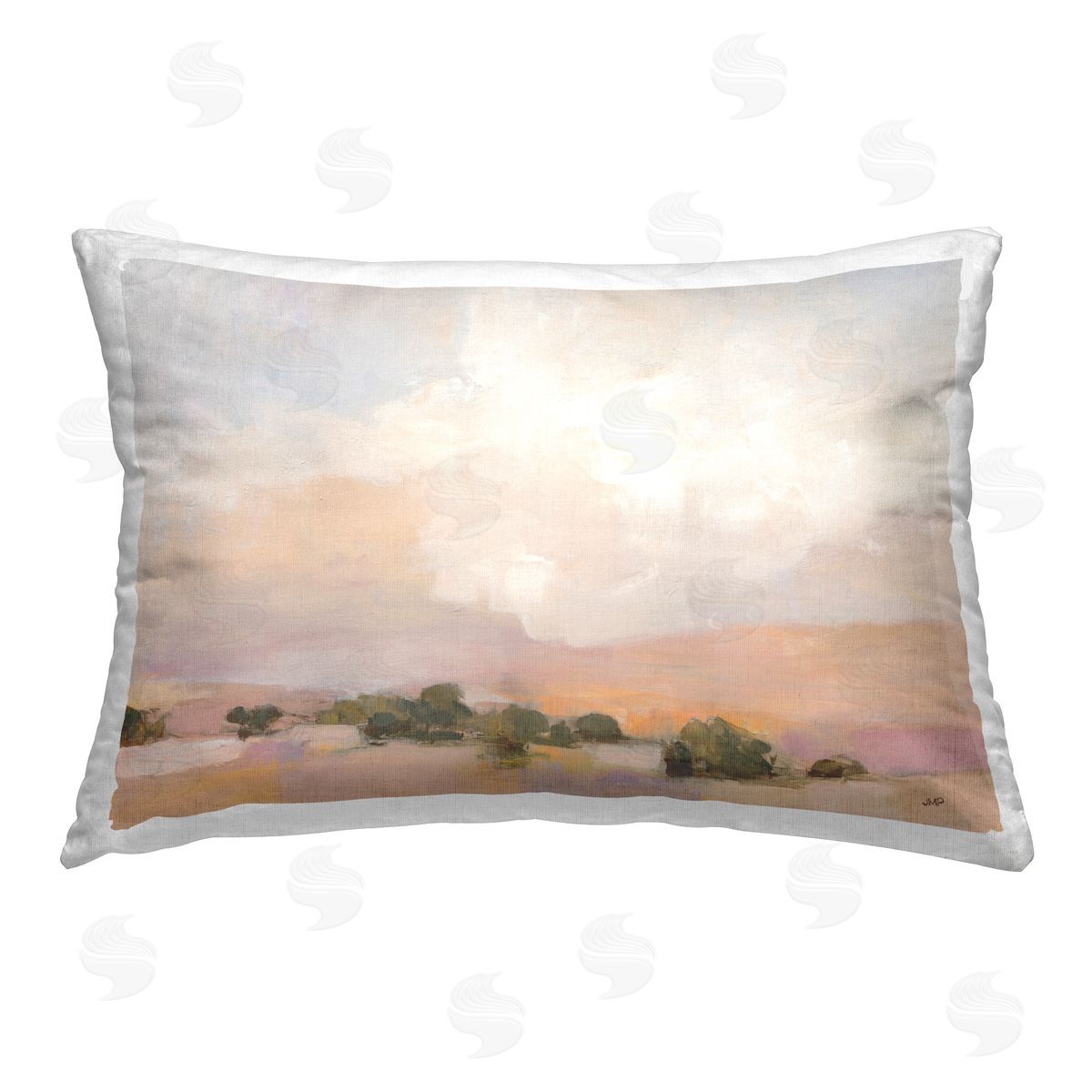 Julia Purinton Desert Landscape Abstract Printed Plush Polyester Throw Pillow