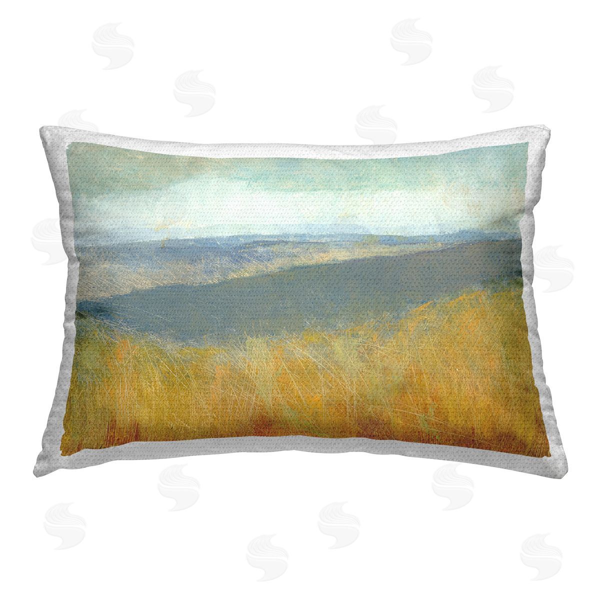 Dita Jacobovitz Windblown Country Reeds Outdoor Quick-Dry Polyester Printed Throw Pillow