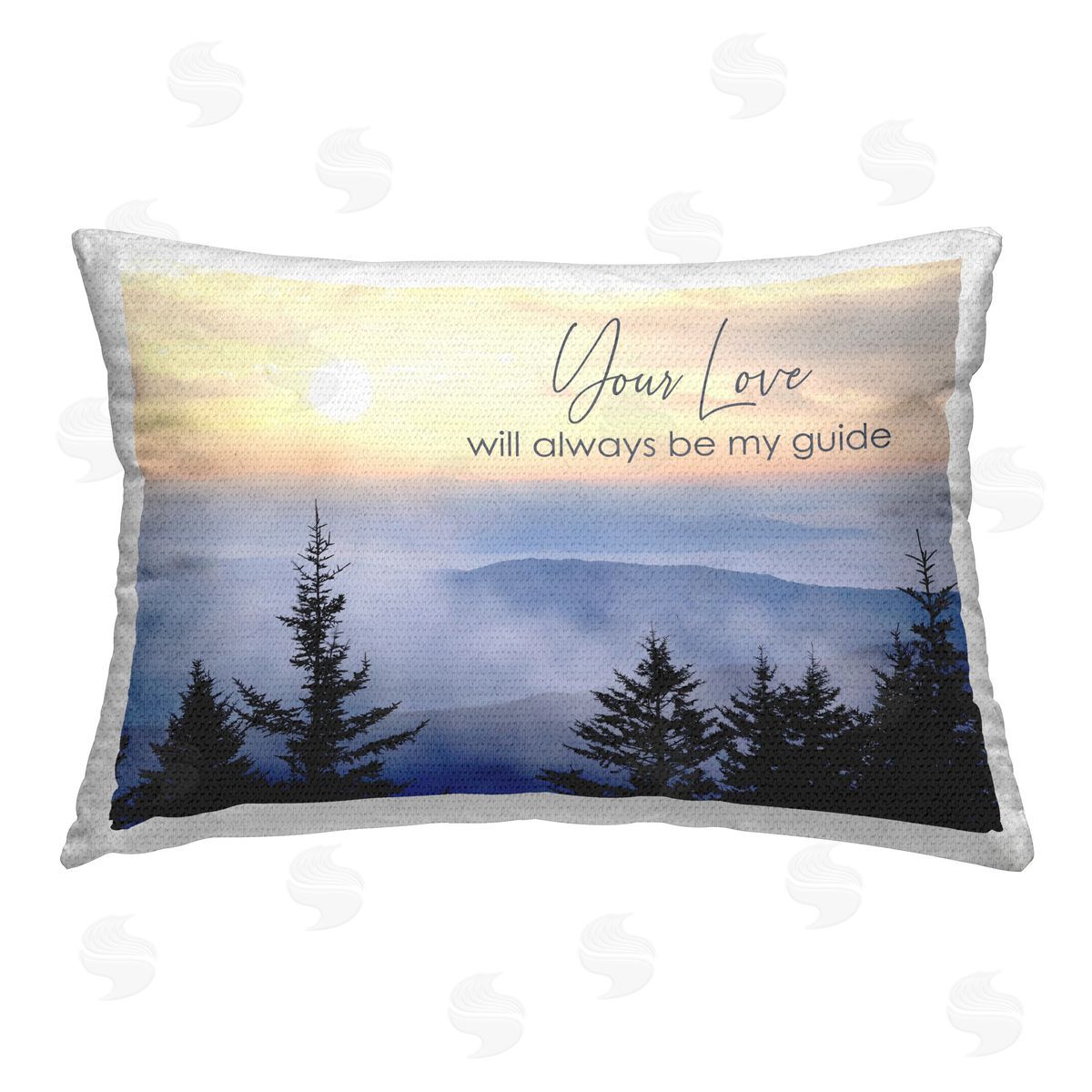 Lori Deiter Love Will Be My Guide Outdoor Quick-Dry Polyester Printed Throw Pillow