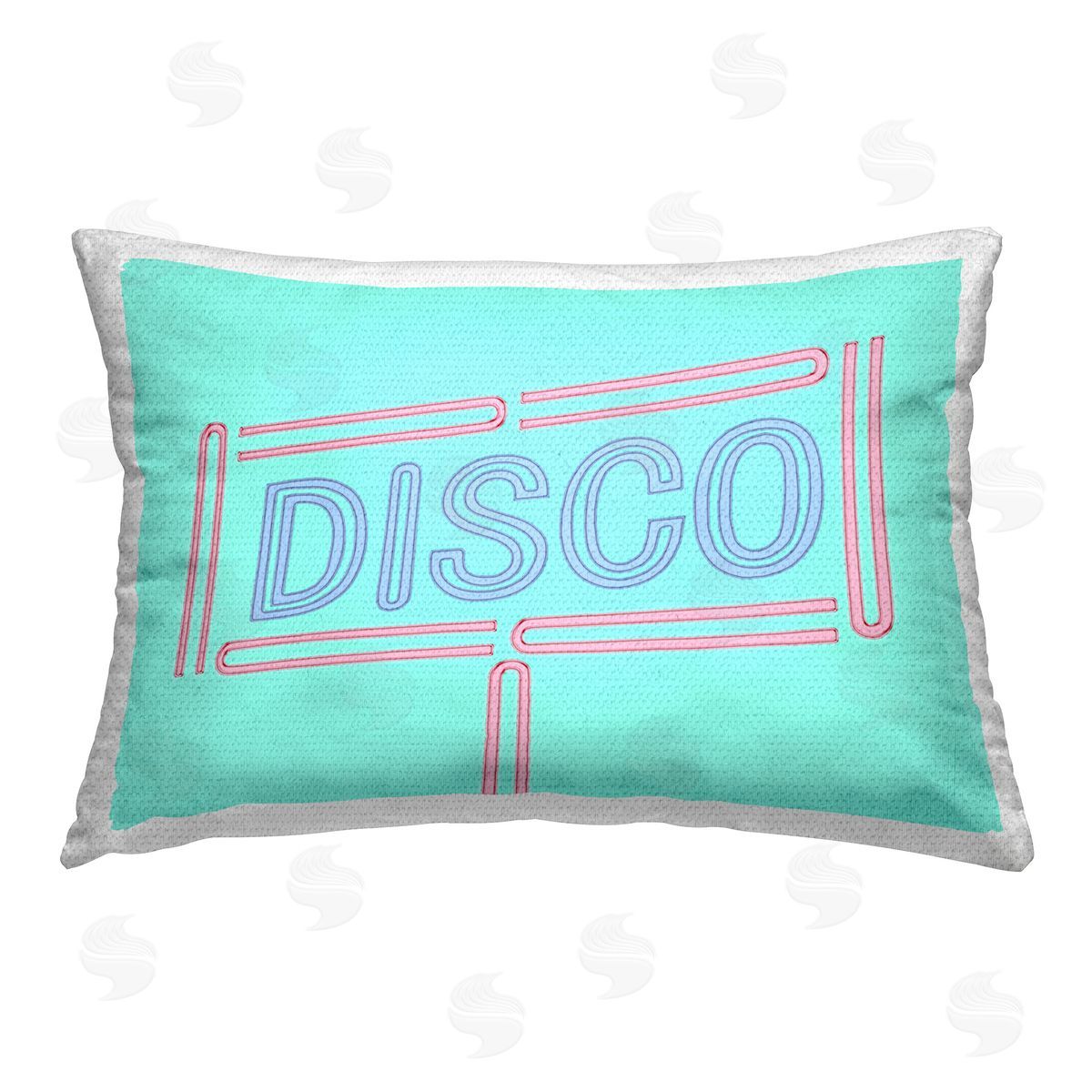 SD Graphics Studio Retro Disco Sign Outdoor Quick-Dry Polyester Printed Throw Pillow