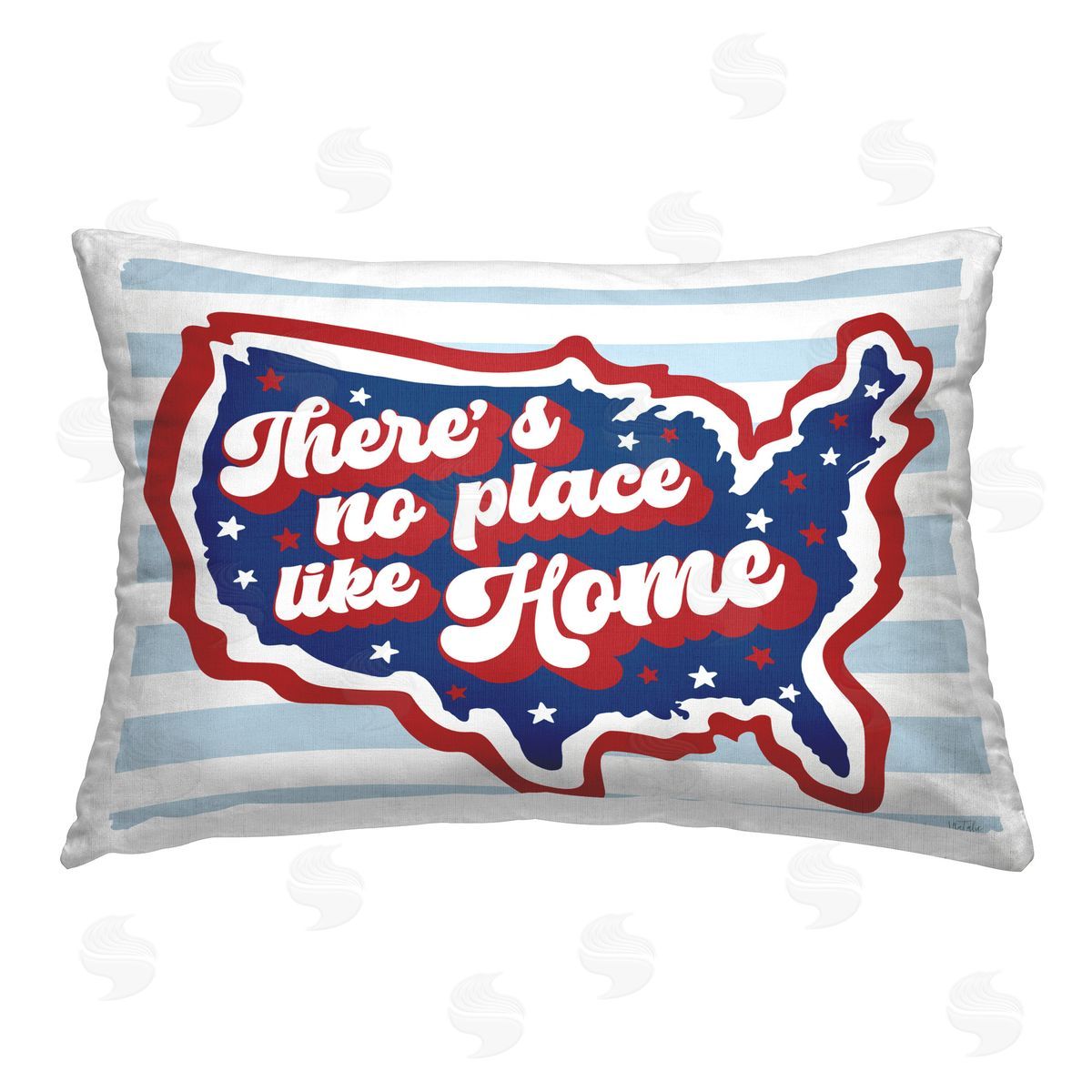 Natalie Carpentieri No Place Like Home Printed Plush Polyester Throw Pillow