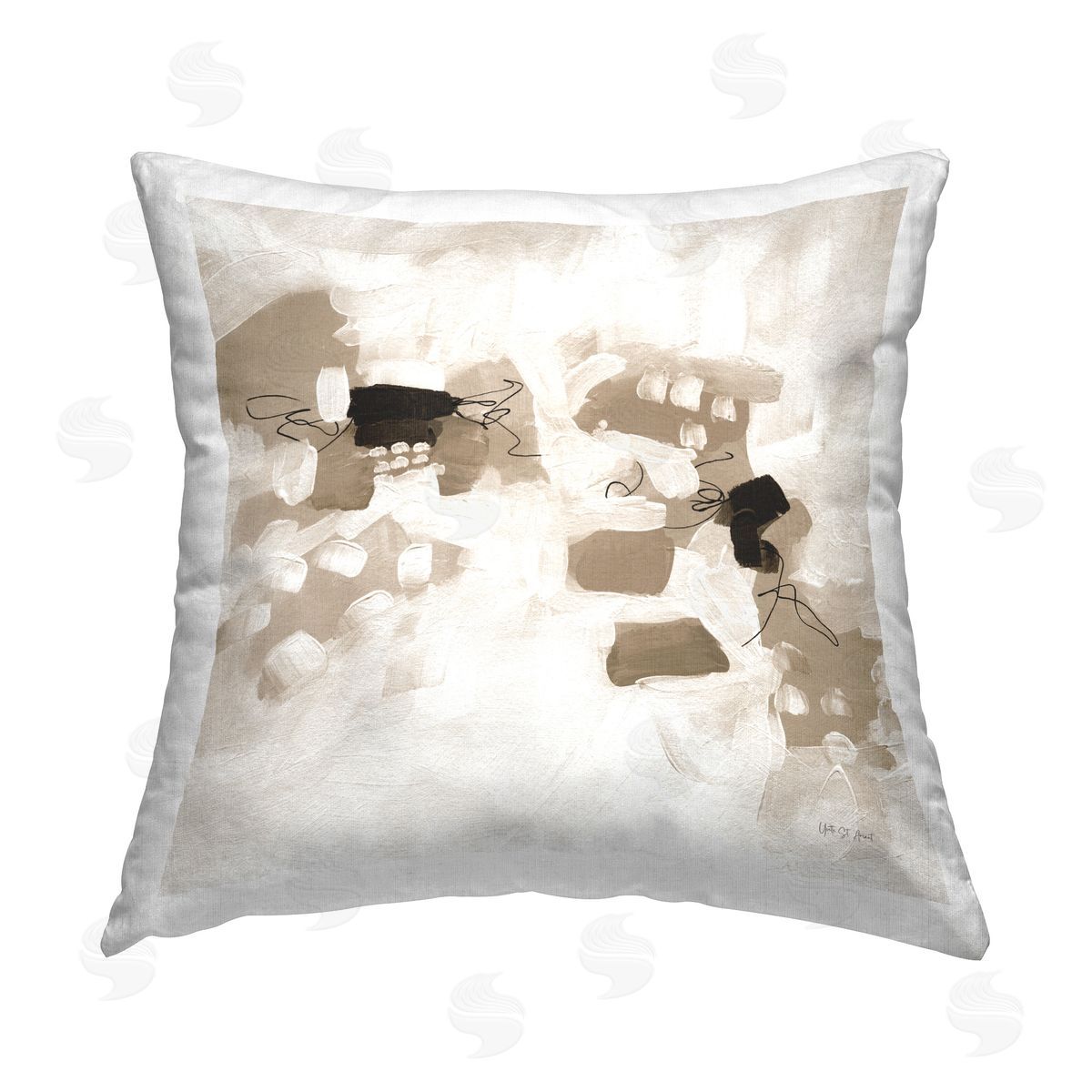 Yvette St. Amant Boho Classic Conservatory Printed Plush Polyester Throw Pillow