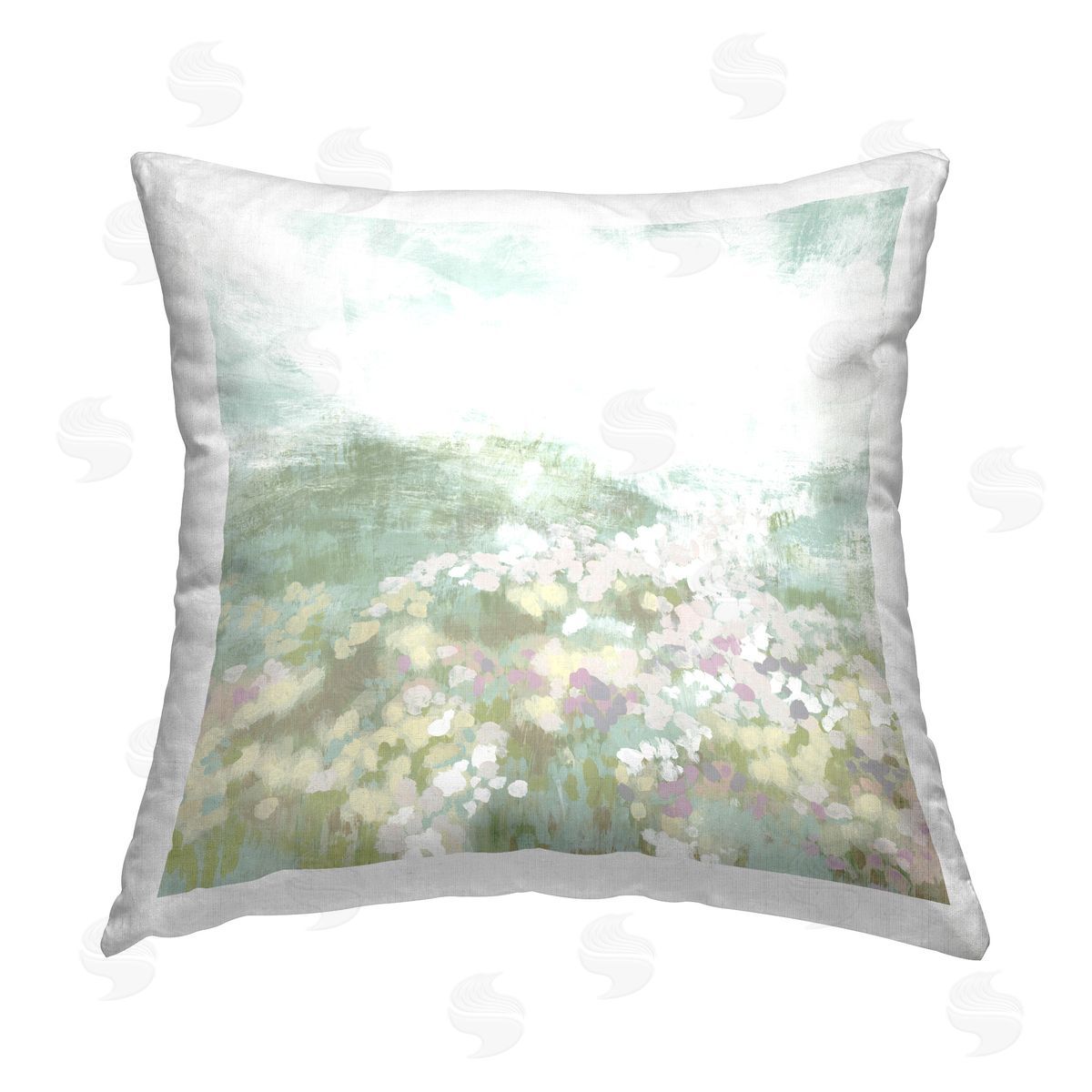 June Erica Vess Rural Countryside Impression Printed Plush Polyester Throw Pillow