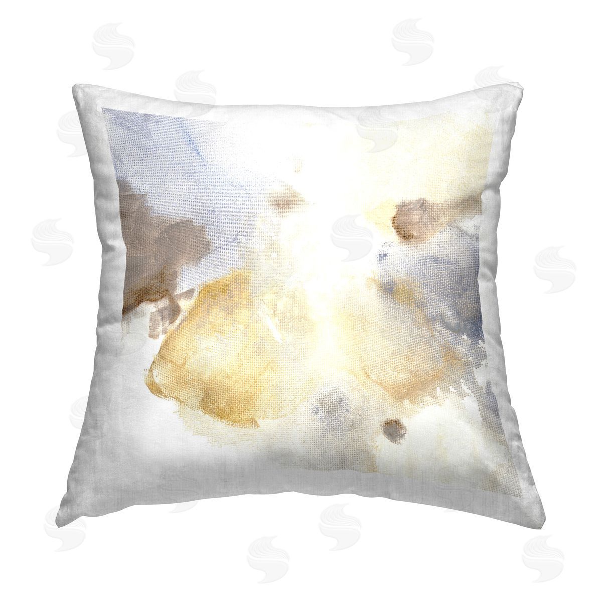 M. Gloria Hunter Subtle Cloudy Abstract Printed Plush Polyester Throw Pillow
