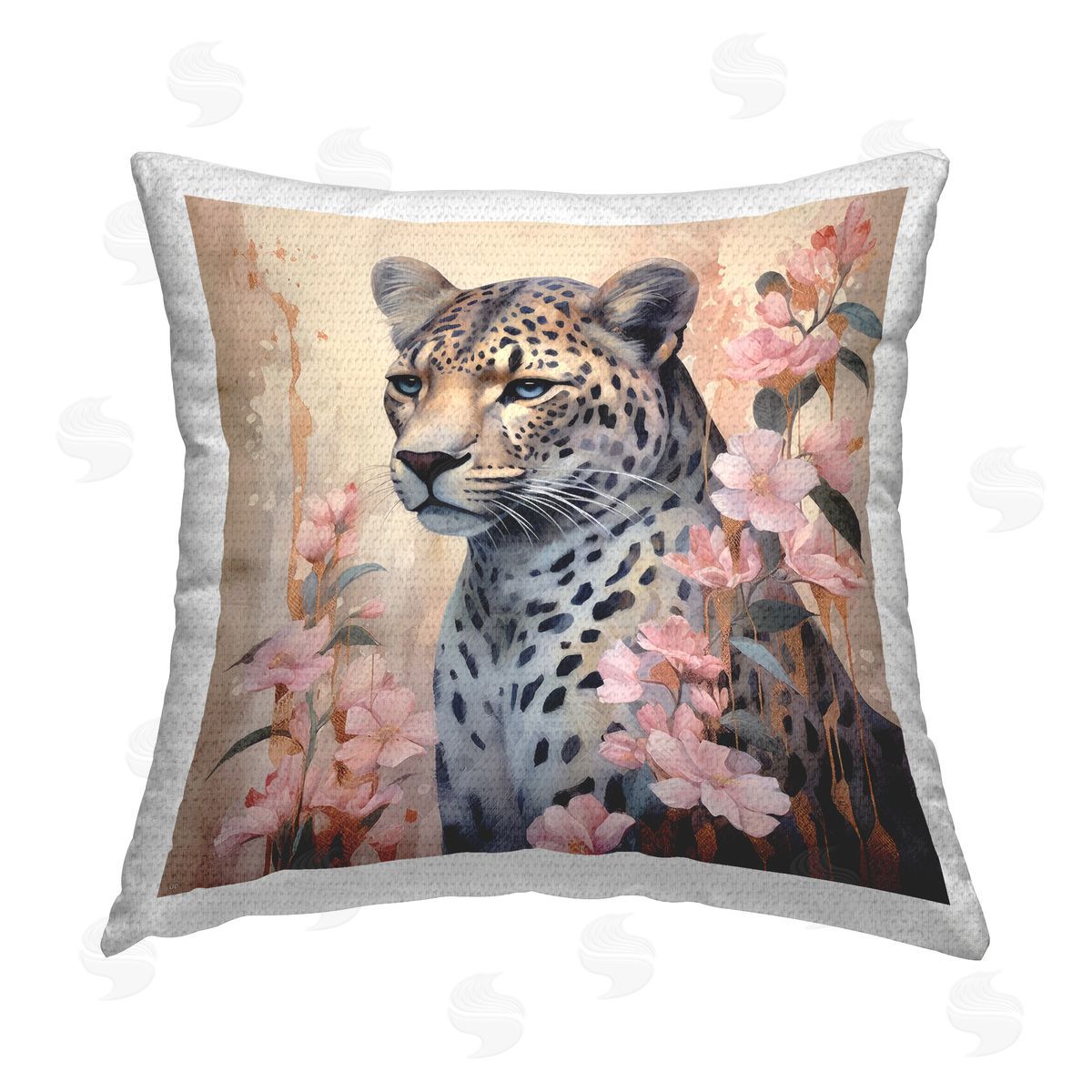 Lazar Studio Wild & Regal Leopard Outdoor Quick-Dry Polyester Printed Throw Pillow