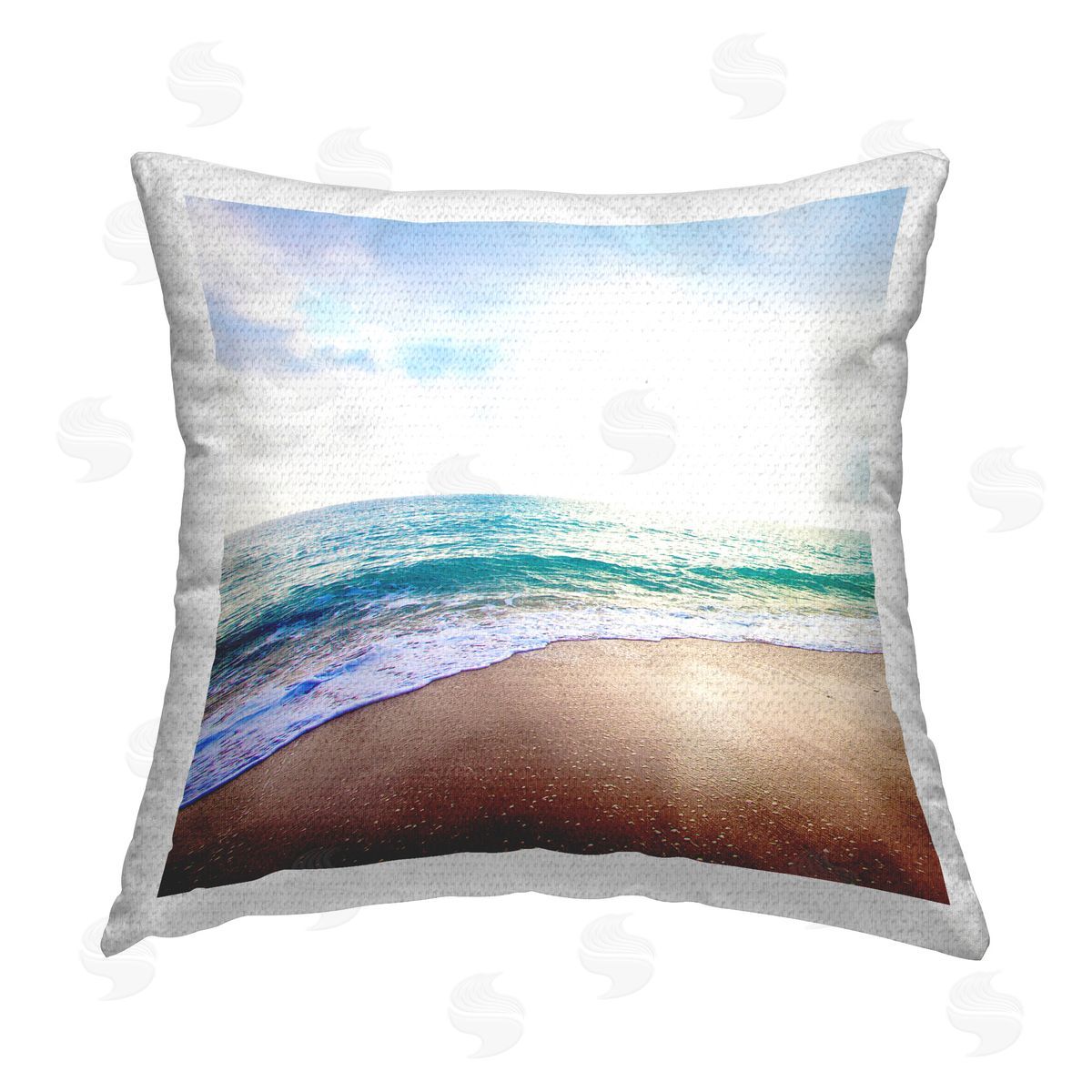 Susan Bryant Sun Shining over Beach Outdoor Quick-Dry Polyester Printed Throw Pillow