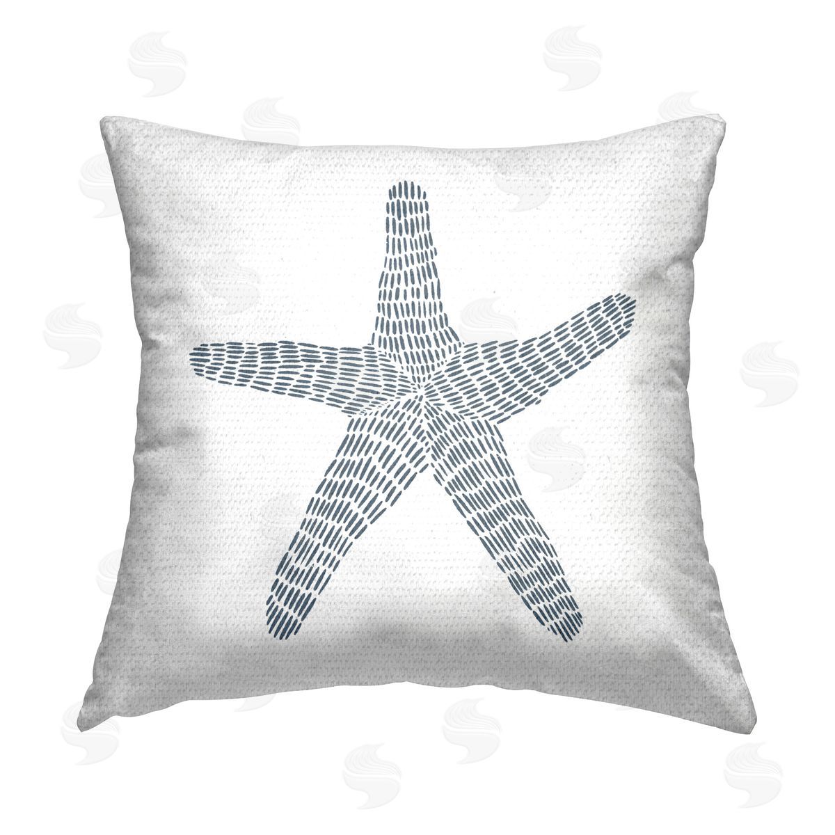 Jetty Home LLC Minimal Starfish on White Outdoor Quick-Dry Polyester Printed Throw Pillow