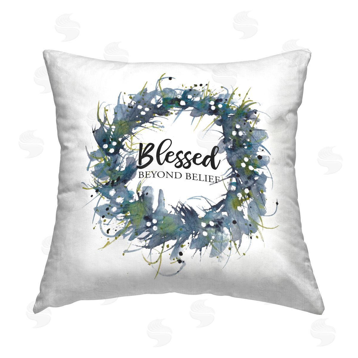 Krinlox Blessed Beyond Belief Printed Plush Polyester Throw Pillow