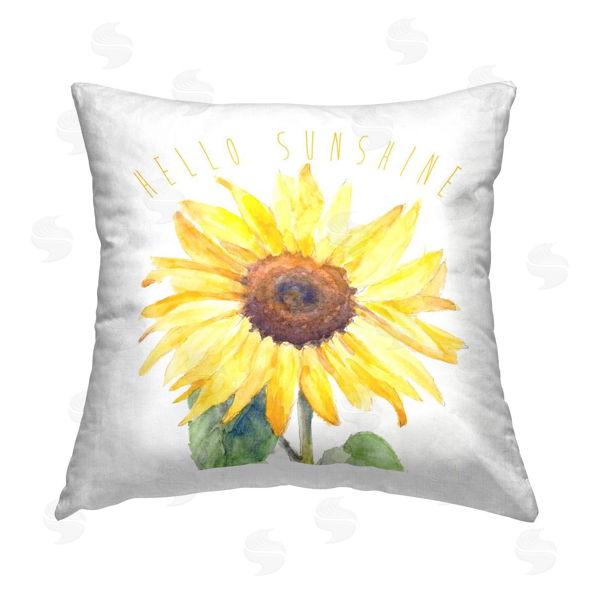 Lanie Loreth Hello Sunshine Bloom Printed Plush Polyester Throw Pillow