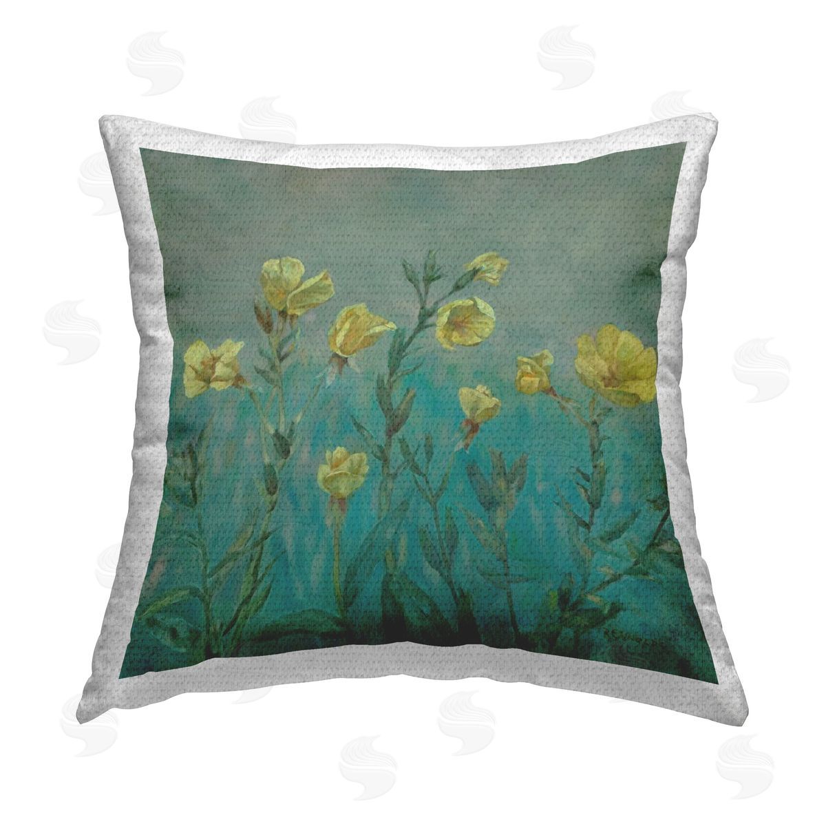 Graham Reynolds Floral Buttercup Meadow Outdoor Quick-Dry Polyester Printed Throw Pillow
