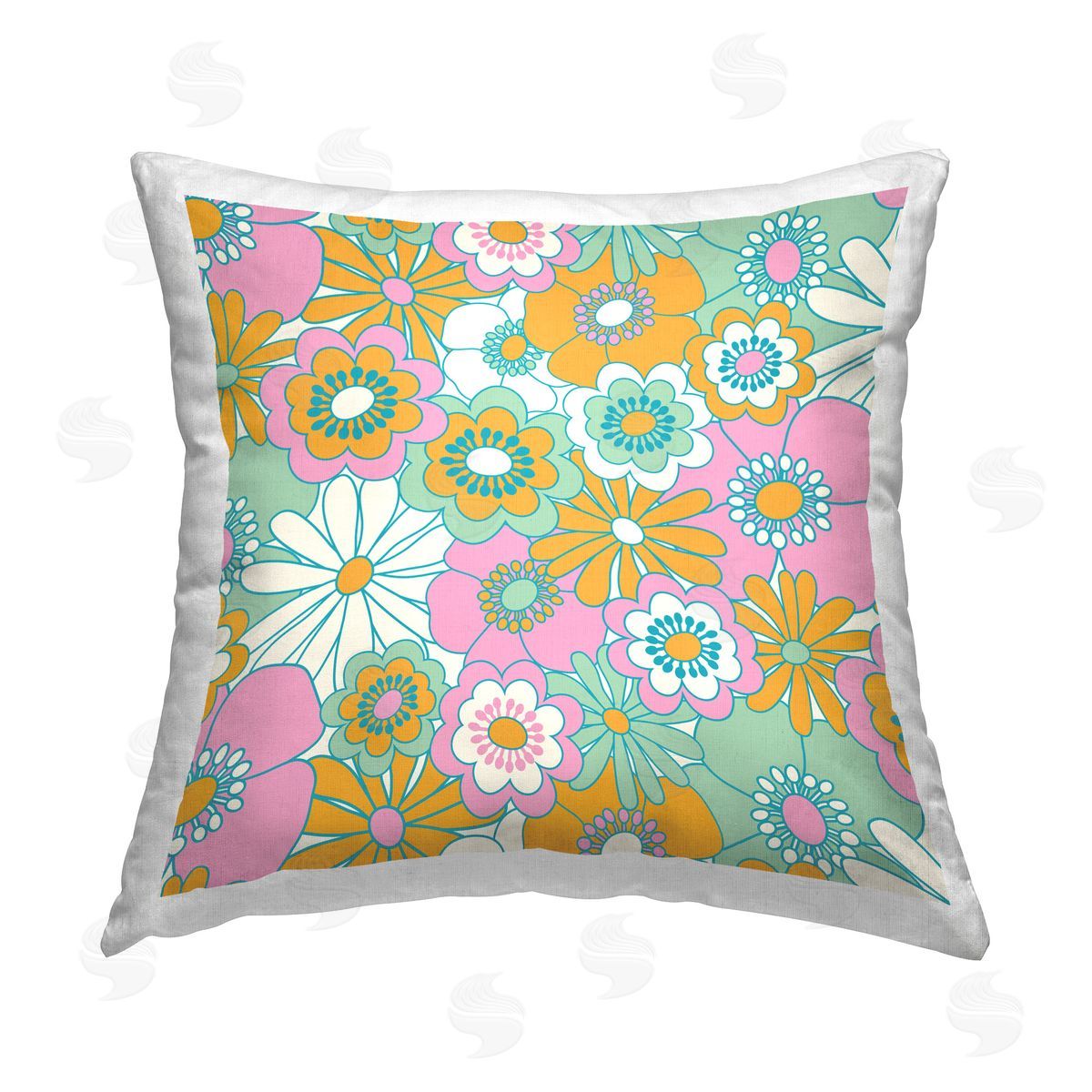 Carrie Cantwell Avant Garden Florals Printed Plush Polyester Throw Pillow