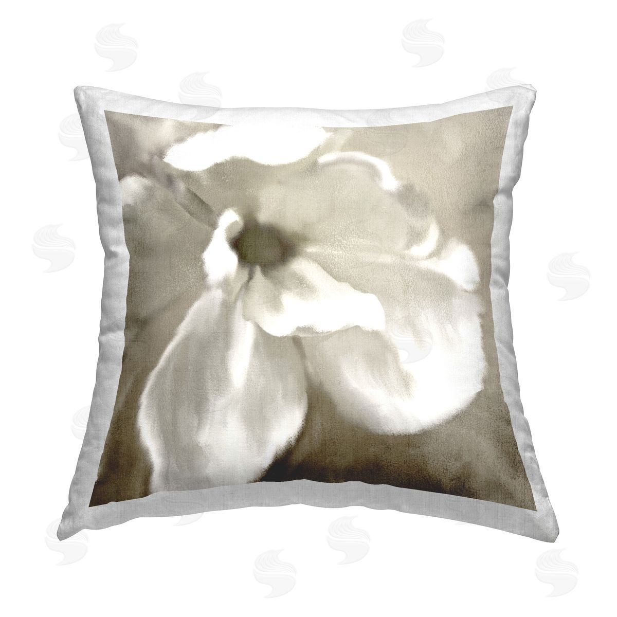 Kim Allen Blooming Magnolia Petals Printed Plush Polyester Throw Pillow