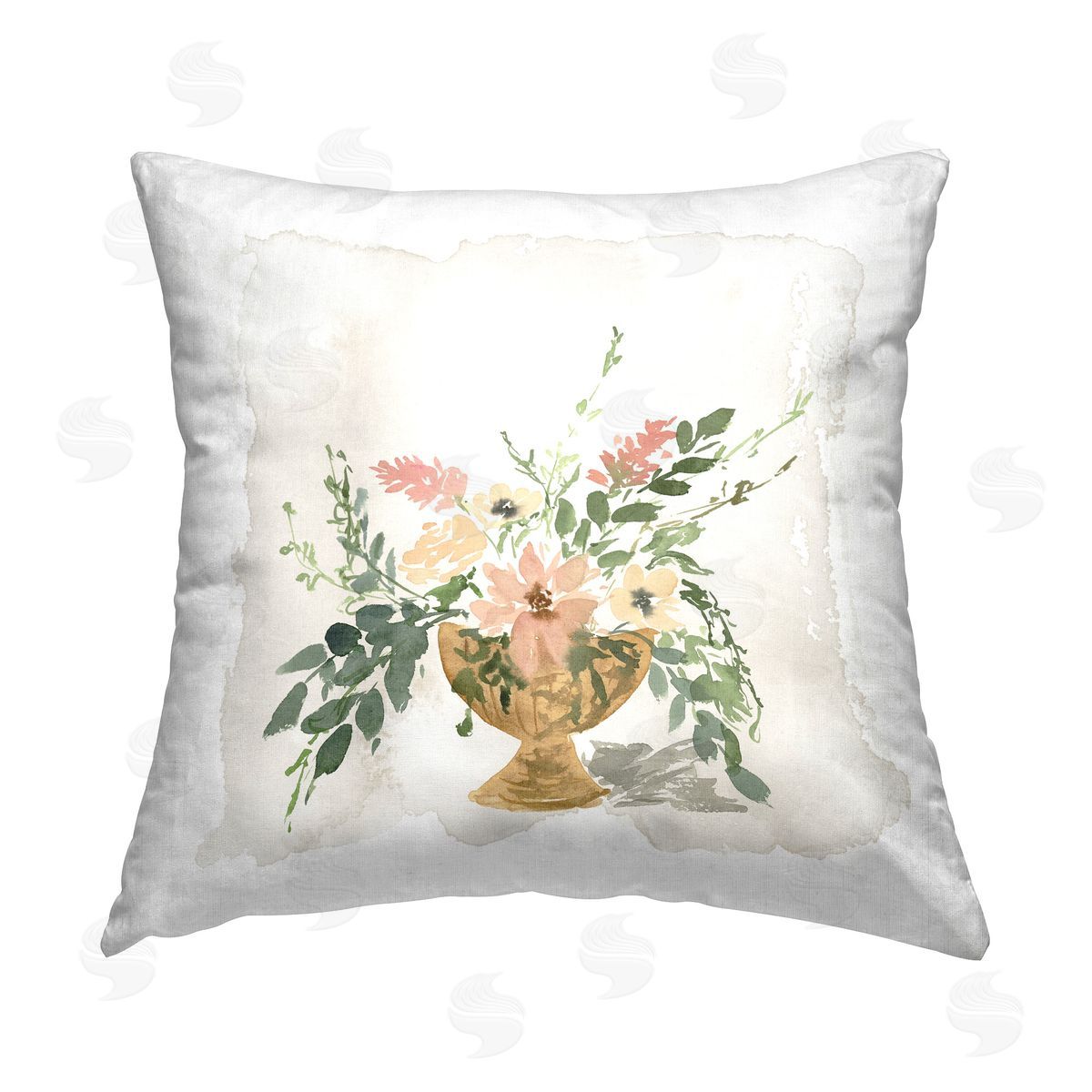 Lucille Price Sunday's Best Florals Printed Plush Polyester Throw Pillow